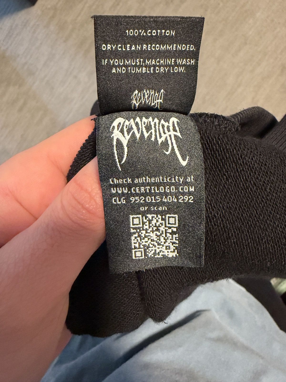 Revenge Revenge XXXTENTACION Angel Hoodie Black (Rare) Size US L / EU 52-54 / 3 - 8 Thumbnail