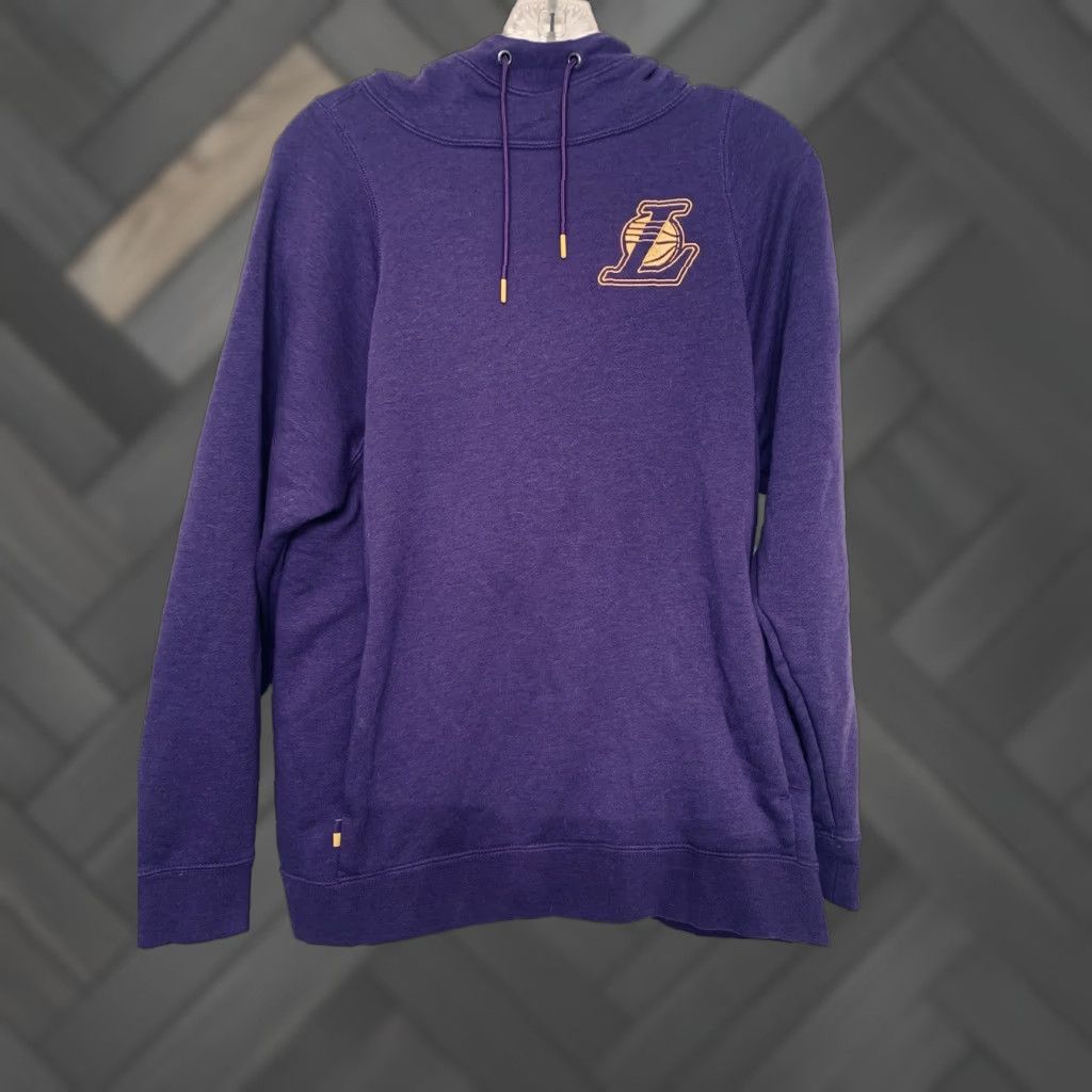 Nike Nike LA Lakers Pullover Hoodie Size M Purple Gold Sweatshirt AJ2927-504 NBA Size US M / EU 48-50 / 2 - 1 Thumbnail