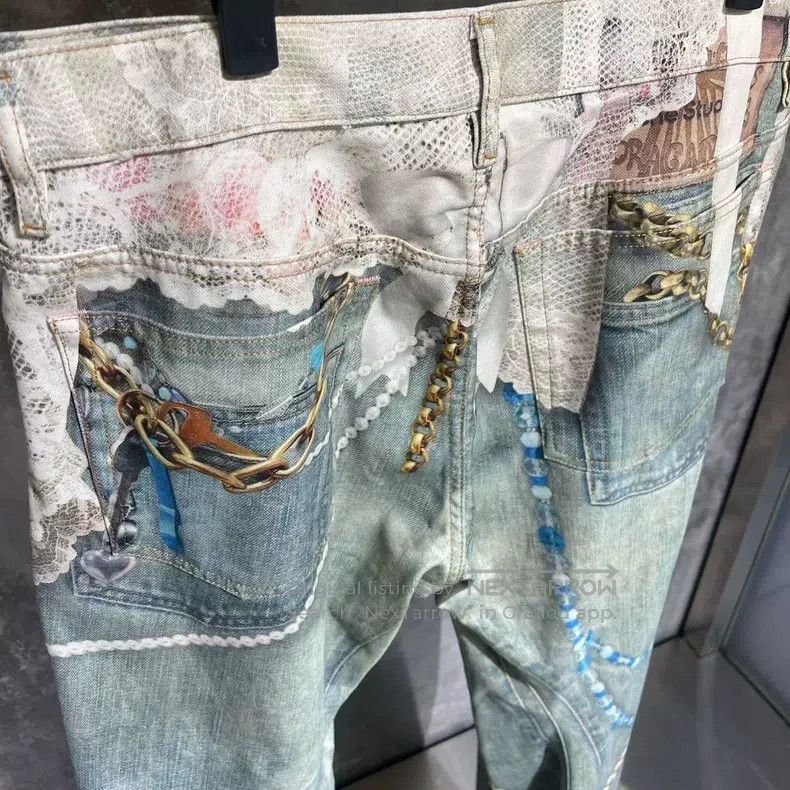 Acne Studios Acne Studios Lace 3D Printed Jeans Size US 32 / EU 48 - 3 Thumbnail