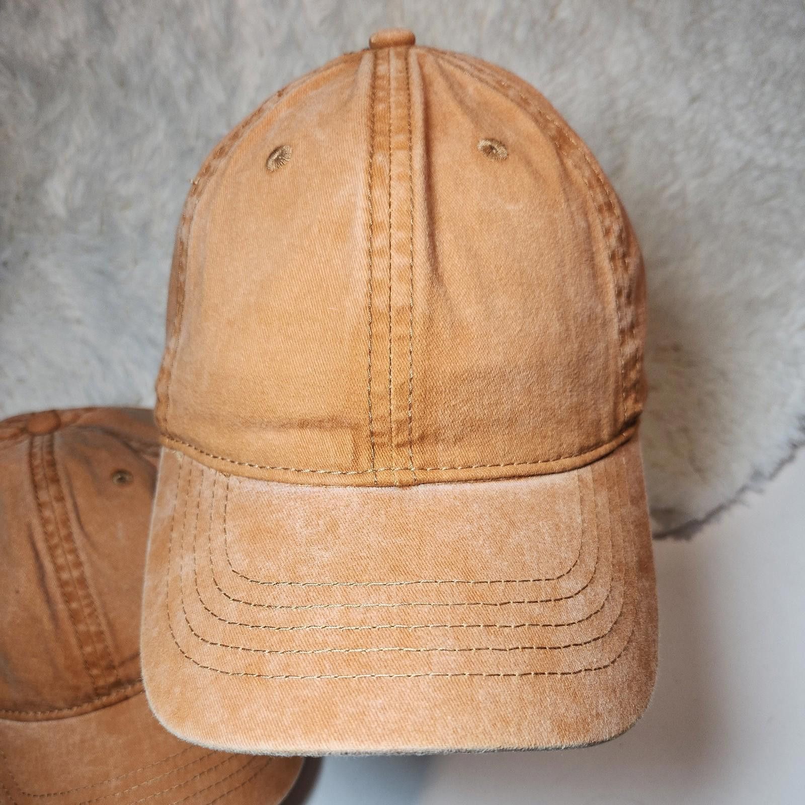 The Unbranded Brand Lot of 6 Slideback Hat Brown BULK Adjust Vent Holes Size ONE SIZE - 2 Thumbnail