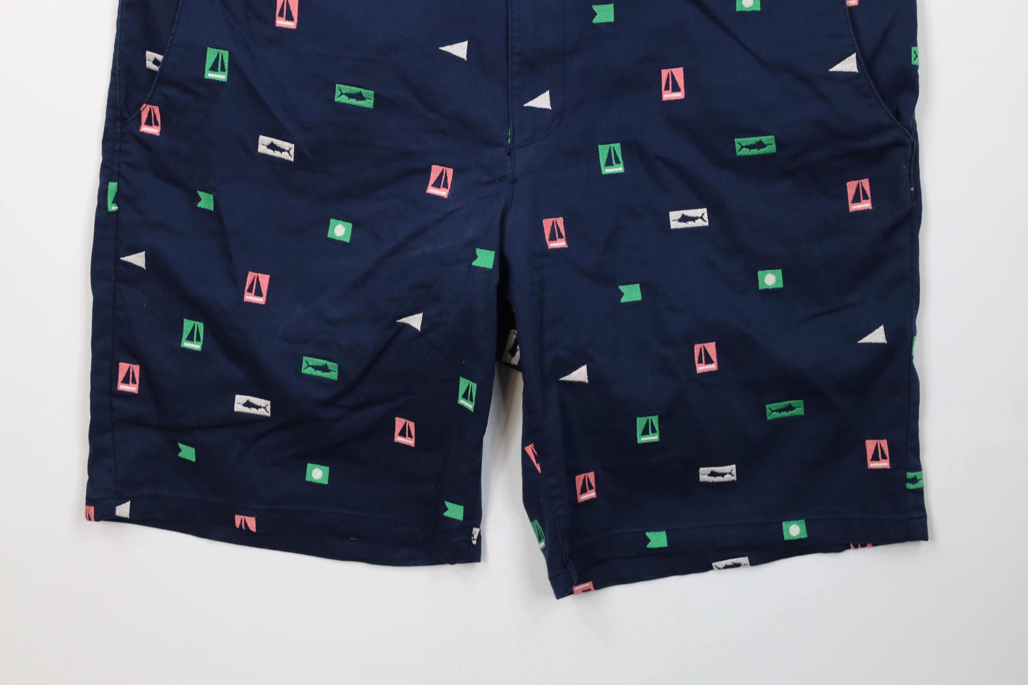 Columbia Columbia PFG Sailboat Fish All Over Print Chino Shorts Blue Size US 38 / EU 54 - 4 Thumbnail