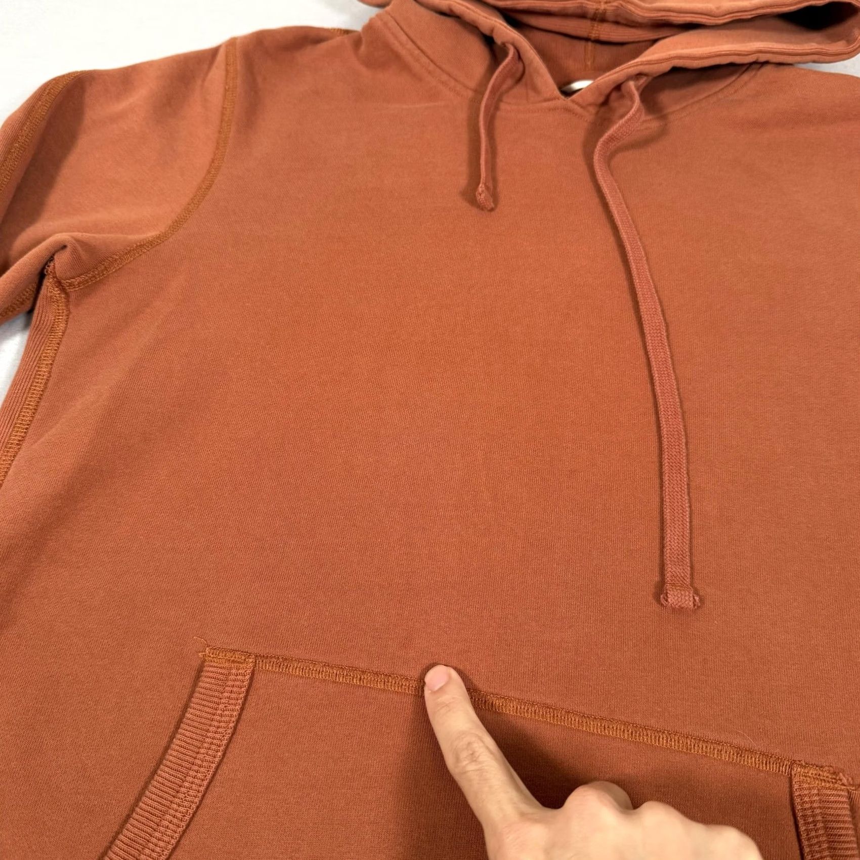 Reigning Champ Reigning Champ Hoodie Mens M Regular Solid Brown Cotton Knit Front Kangaroo Pocket Hooded Sweatshirt Pullover Size US M / EU 48-50 / 2 - 4 Thumbnail