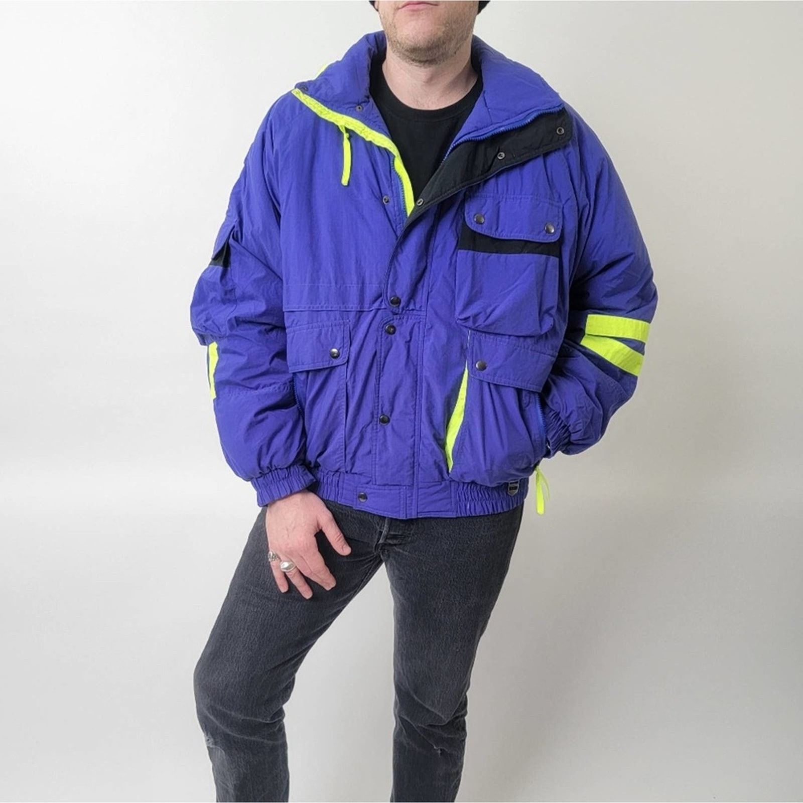 Vintage Vintage 90's Steeper Slopes Ski Snowboarding Puffer Jacket Size US L / EU 52-54 / 3 - 7 Thumbnail