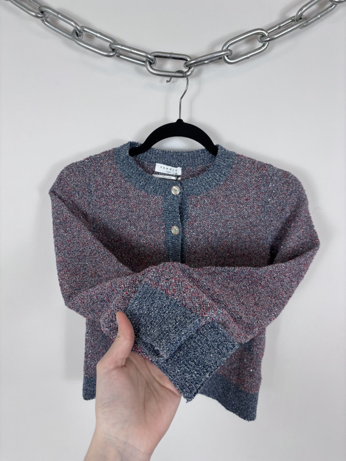 Sandro Sandro Paris NWT Women’s Italian Yarn Knit Cardigan Sweater Size S / US 4 / IT 40 - 8 Thumbnail