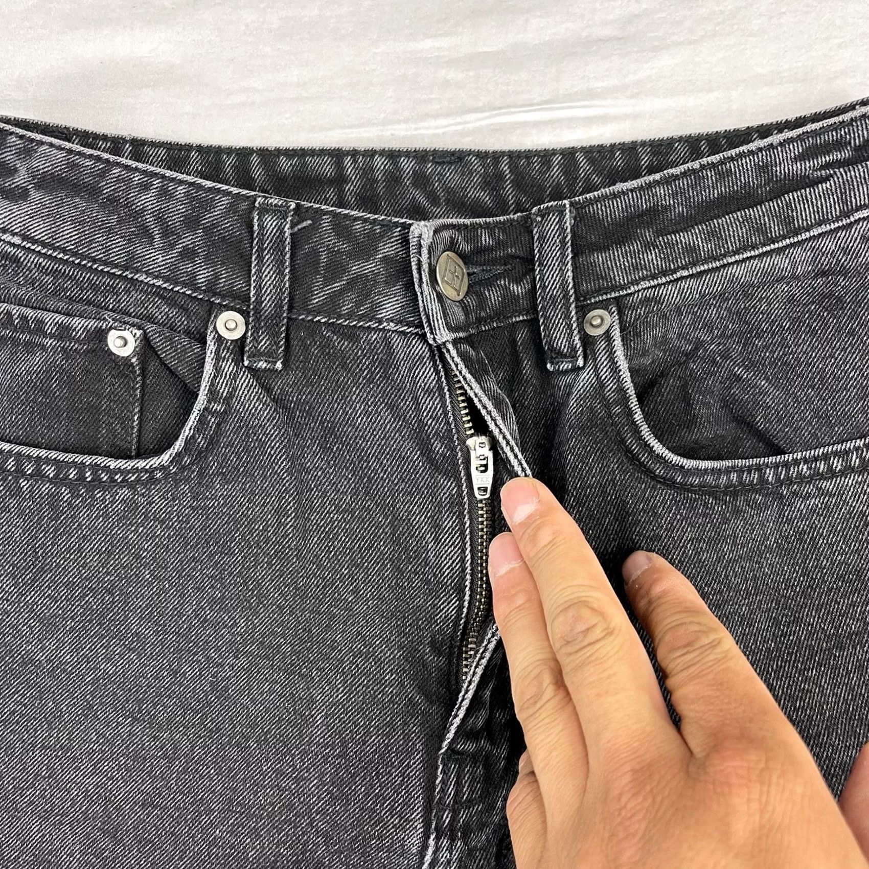 Ksubi Ksubi Jeans Womens 27 Fits 27x26 Black High Waisted Straight 5-Pocket Denim NB Mens Womens Girls Size 27" / US 4 / IT 40 - 5 Thumbnail