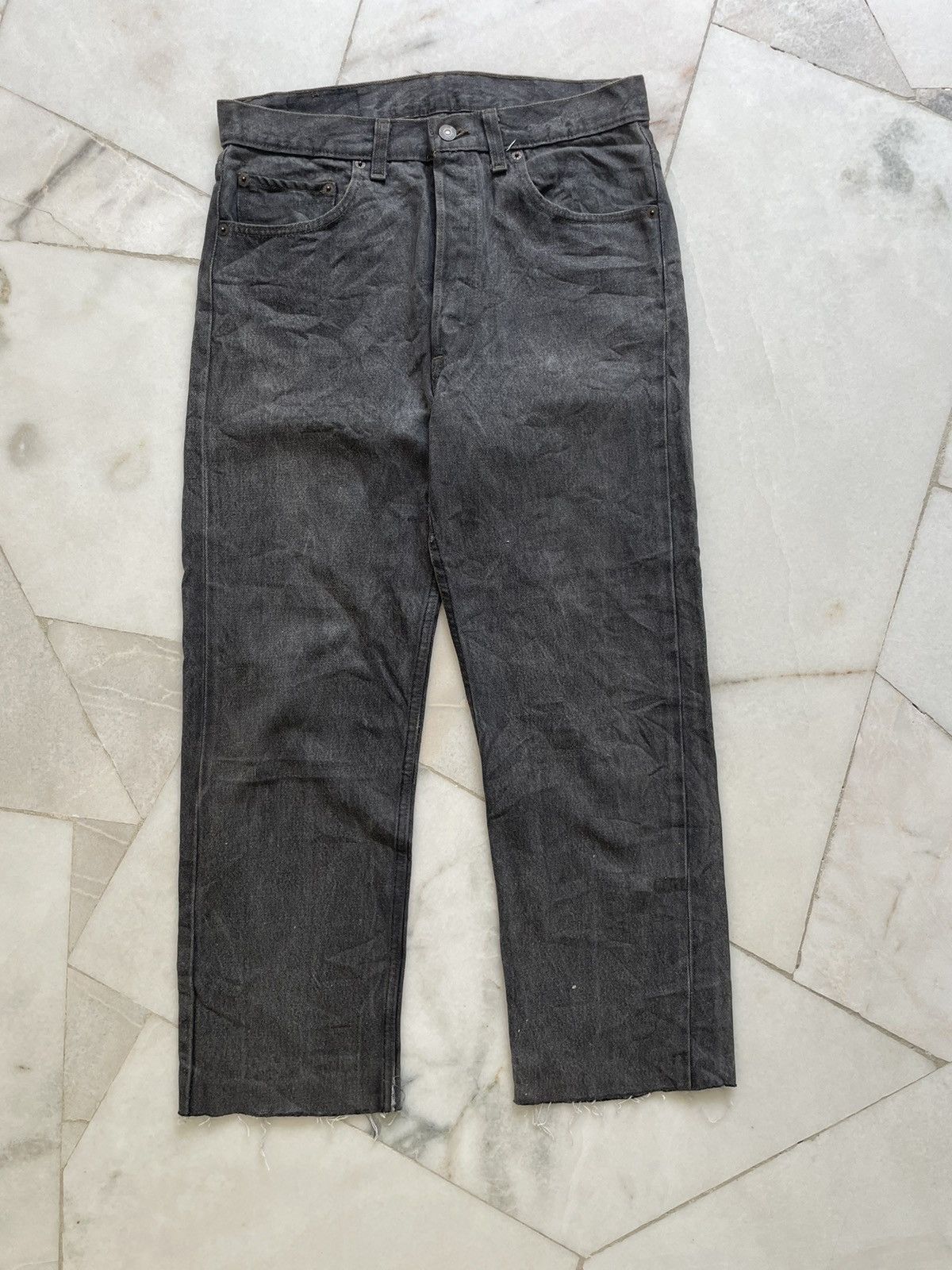 Levi's Vintage 90s Levis 501 All Black Jeans Size US 32 / EU 48 - 1 Thumbnail