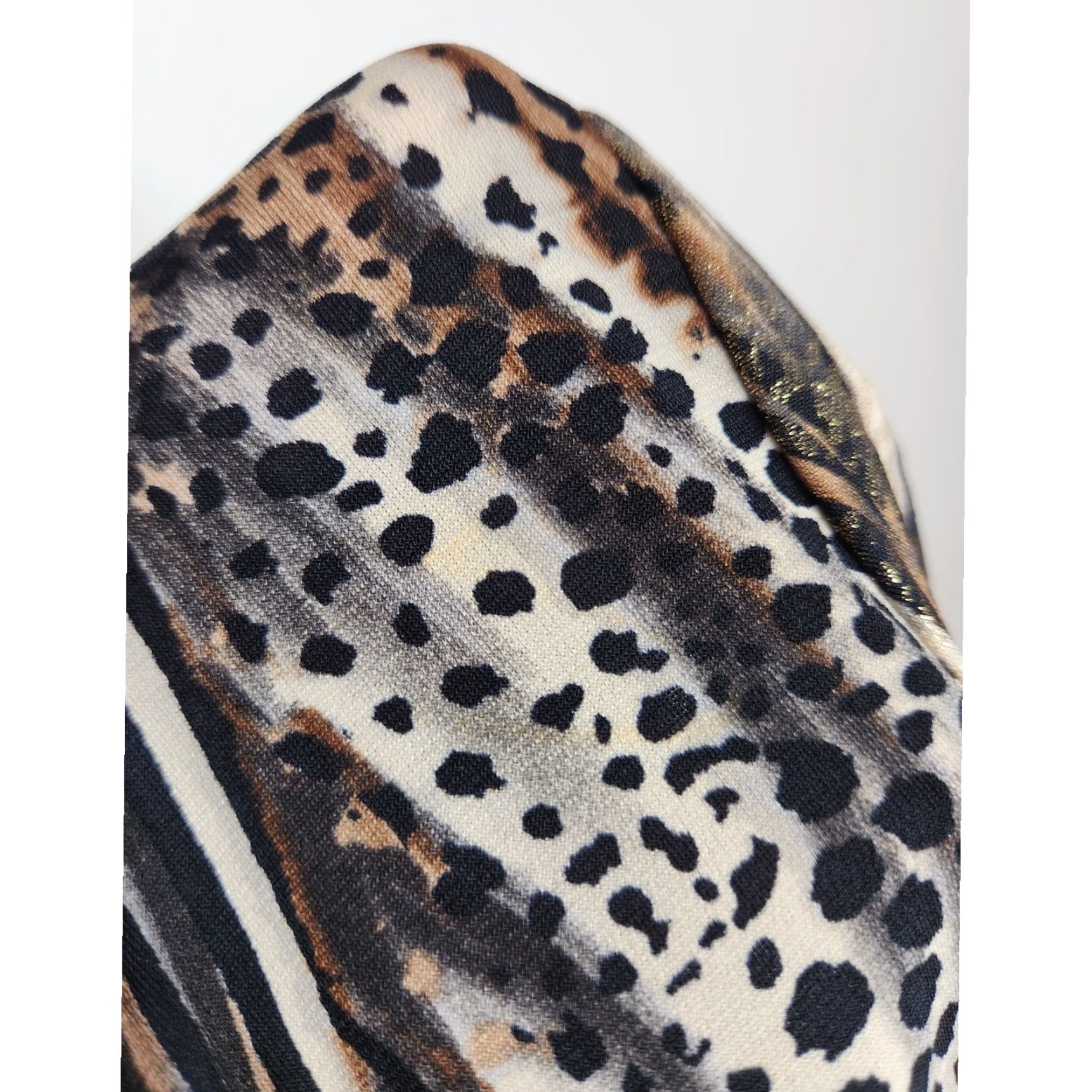 Vintage VINTAGE Animal Print Glitter Sparkle Going Out Summer Shirt Zebra Cheetah Size S / US 4 / IT 40 - 7 Thumbnail