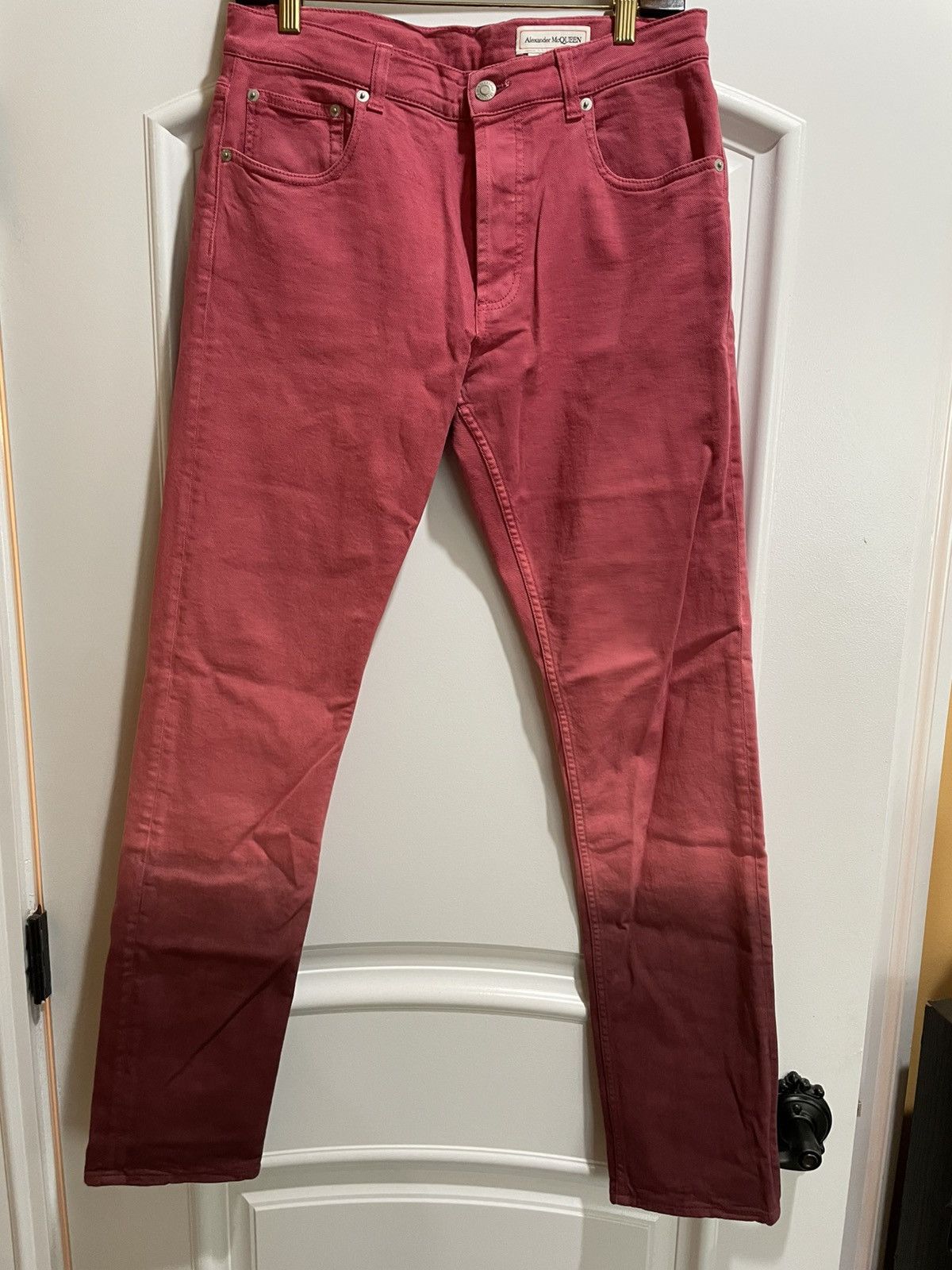 Alexander McQueen Alexander McQueen pink jeans Size US 29 - 1 Thumbnail