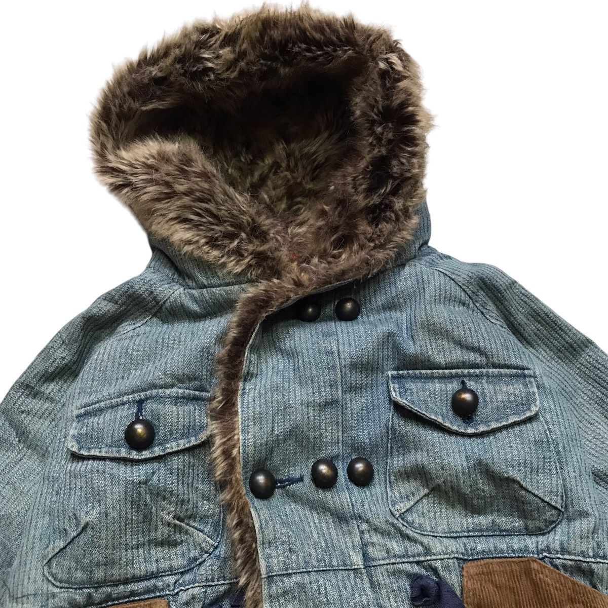If Six Was Nine × Japanese Brand × Le Grande Bleu (L.G.B.) Tactical Pocket LGB If Six Was Nine CAT Hoodies Faux Fur Size XS / US 0-2 / IT 36-38 - 4 Thumbnail