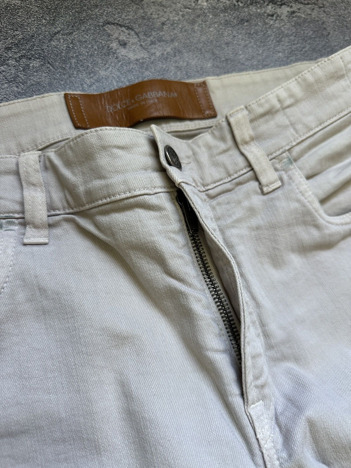 Dolce & Gabbana D&G 14 Stretch Beige Denim Pants | Made in Italy | Size 48 Size US 32 / EU 48 - 8 Thumbnail