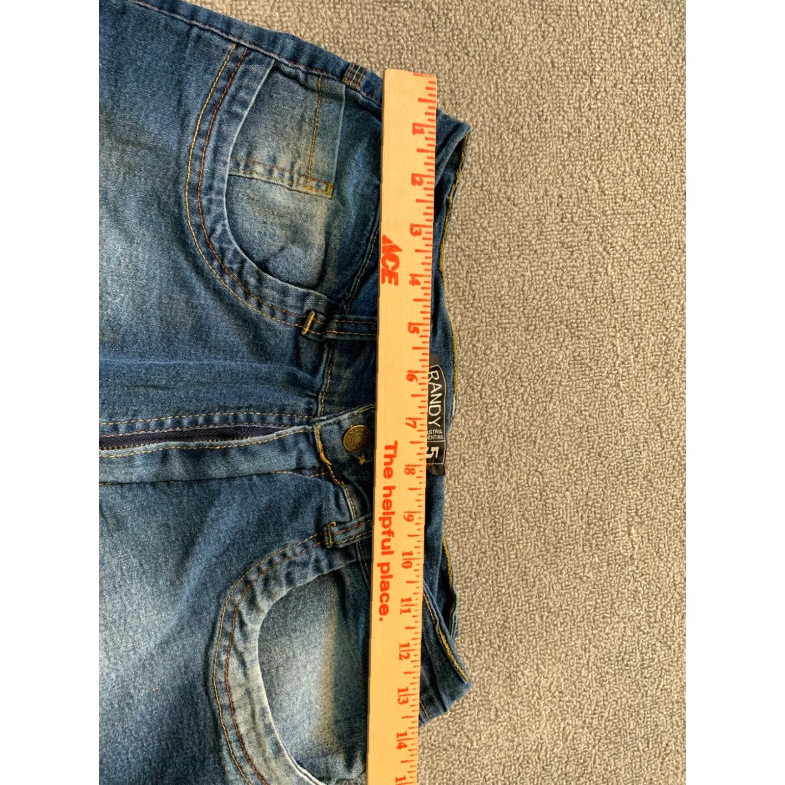Denime Randy Shorts Womens Bermuda Denim Size 5 Stretch Medium Wash Blue Pocket Size 27" / US 4 / IT 40 - 3 Thumbnail