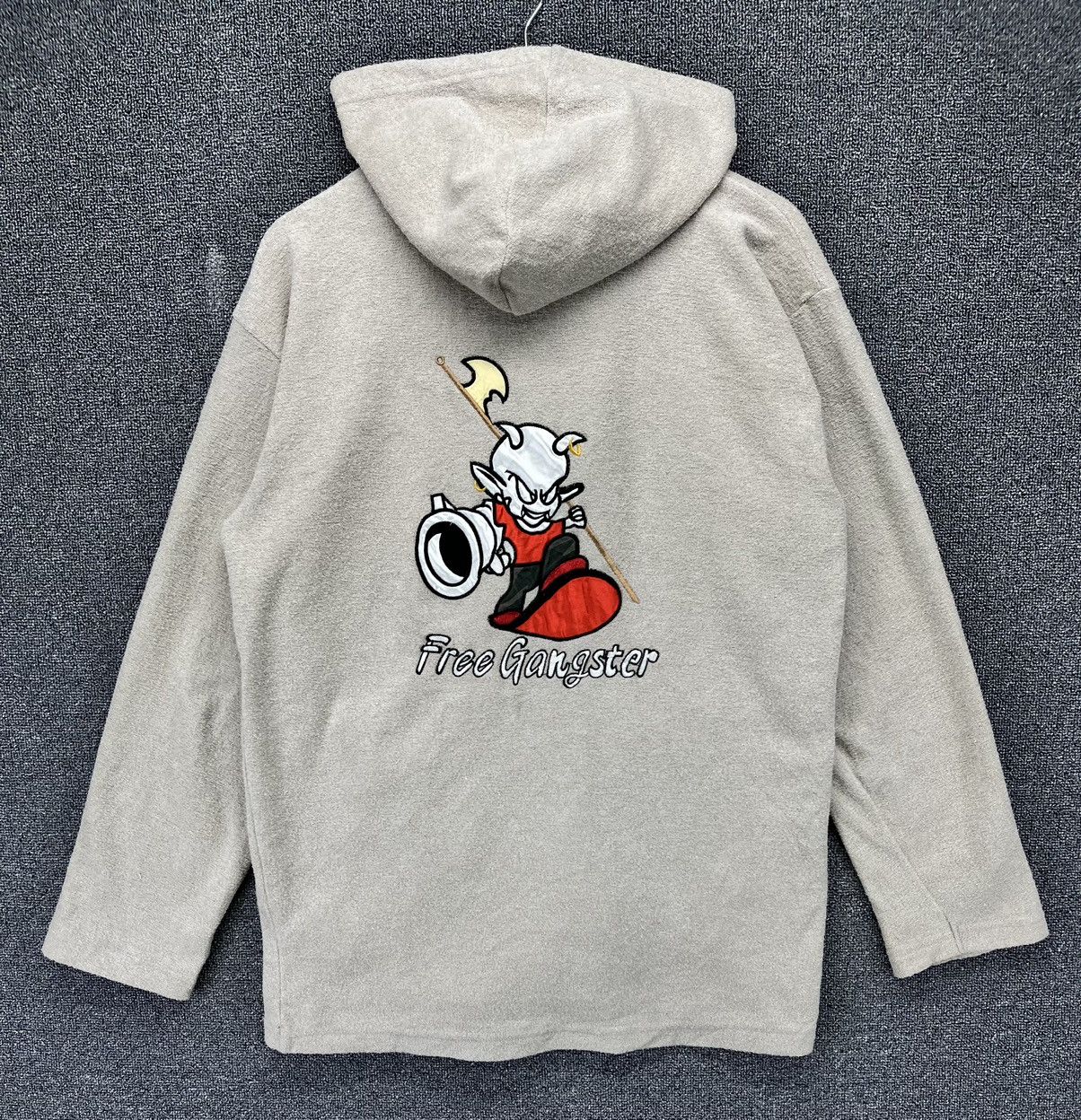 Japanese Brand Vintage Great Free Gangster Fleece Hoodie Sweatshirt Size US M / EU 48-50 / 2 - 1 Thumbnail