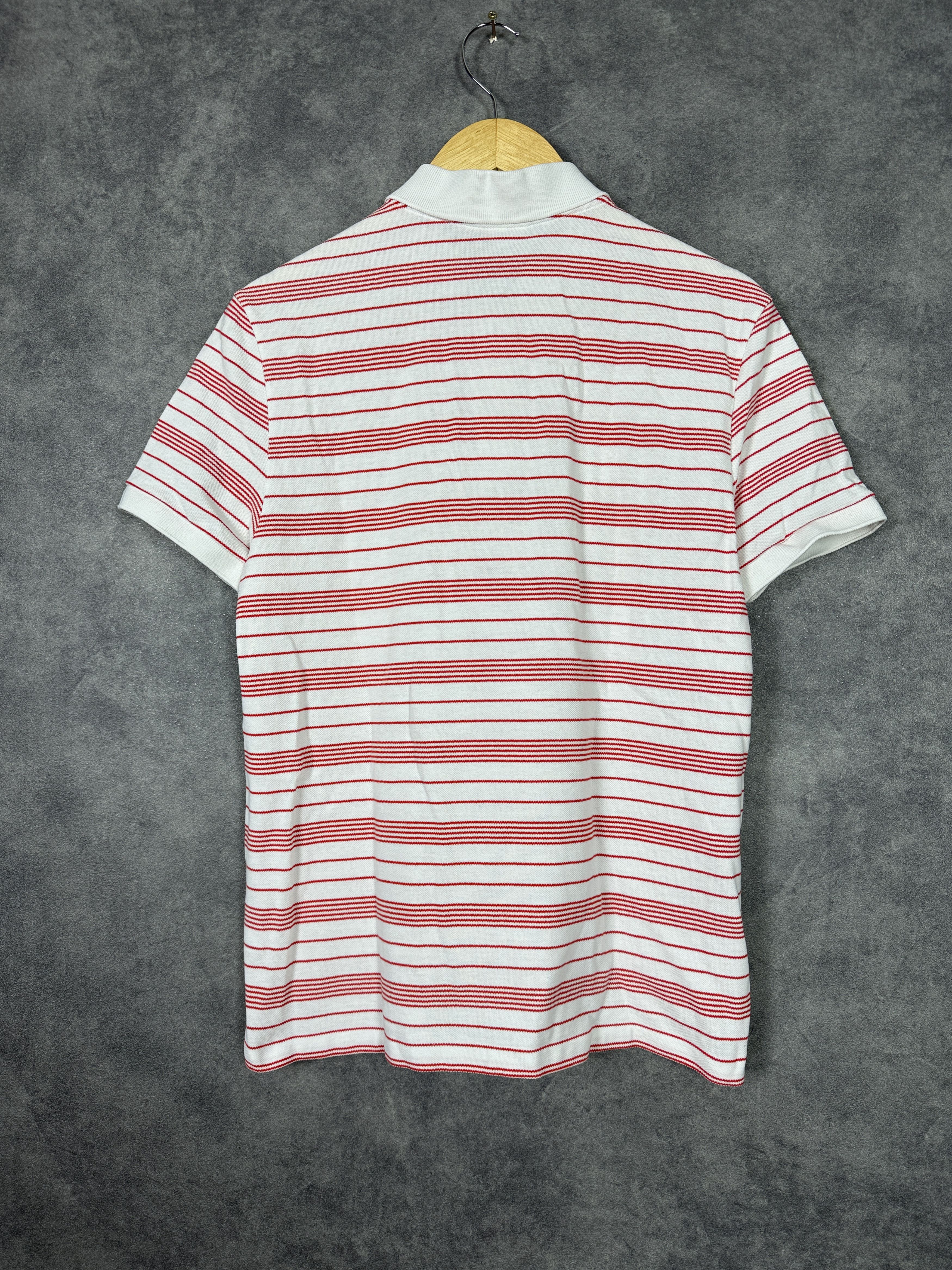 Lacoste Lacoste polo shirt white with red stripes mini logo old mone Size US L / EU 52-54 / 3 - 6 Thumbnail
