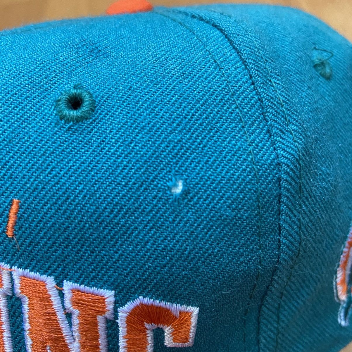 NFL × Starter Vintage Starter Miami Dolphins Logo Wool Snap Back Size ONE SIZE - 12 Thumbnail