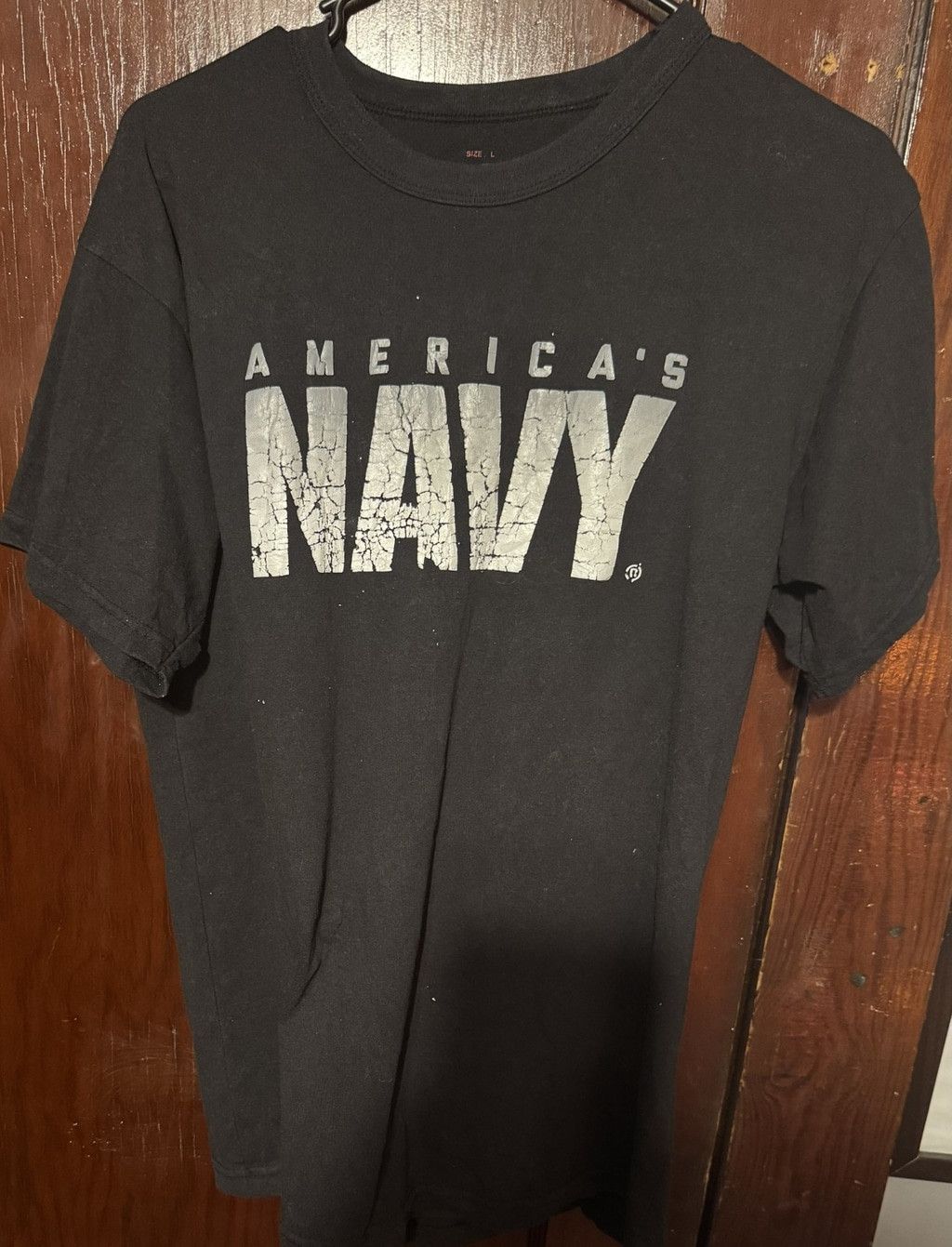 The Unbranded Brand United States Navy Men's T Shirt Size L Black US Military Size US L / EU 52-54 / 3 - 1 Thumbnail