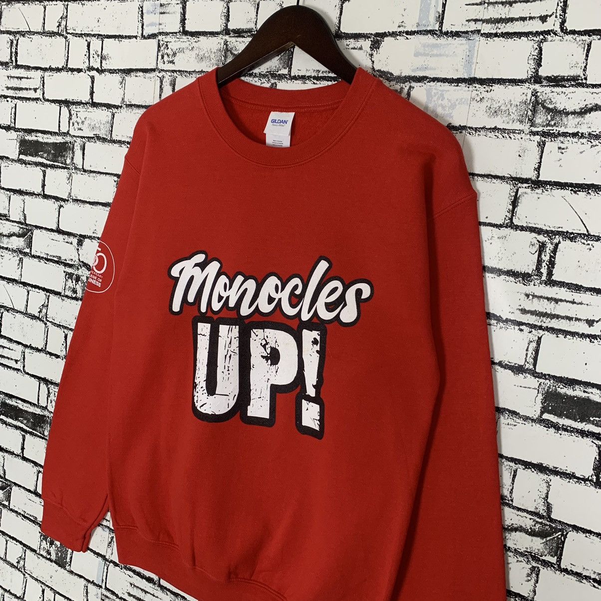 Vintage Monocles Up University College Business Sweatshirt Crewneck Size US S / EU 44-46 / 1 - 4 Thumbnail