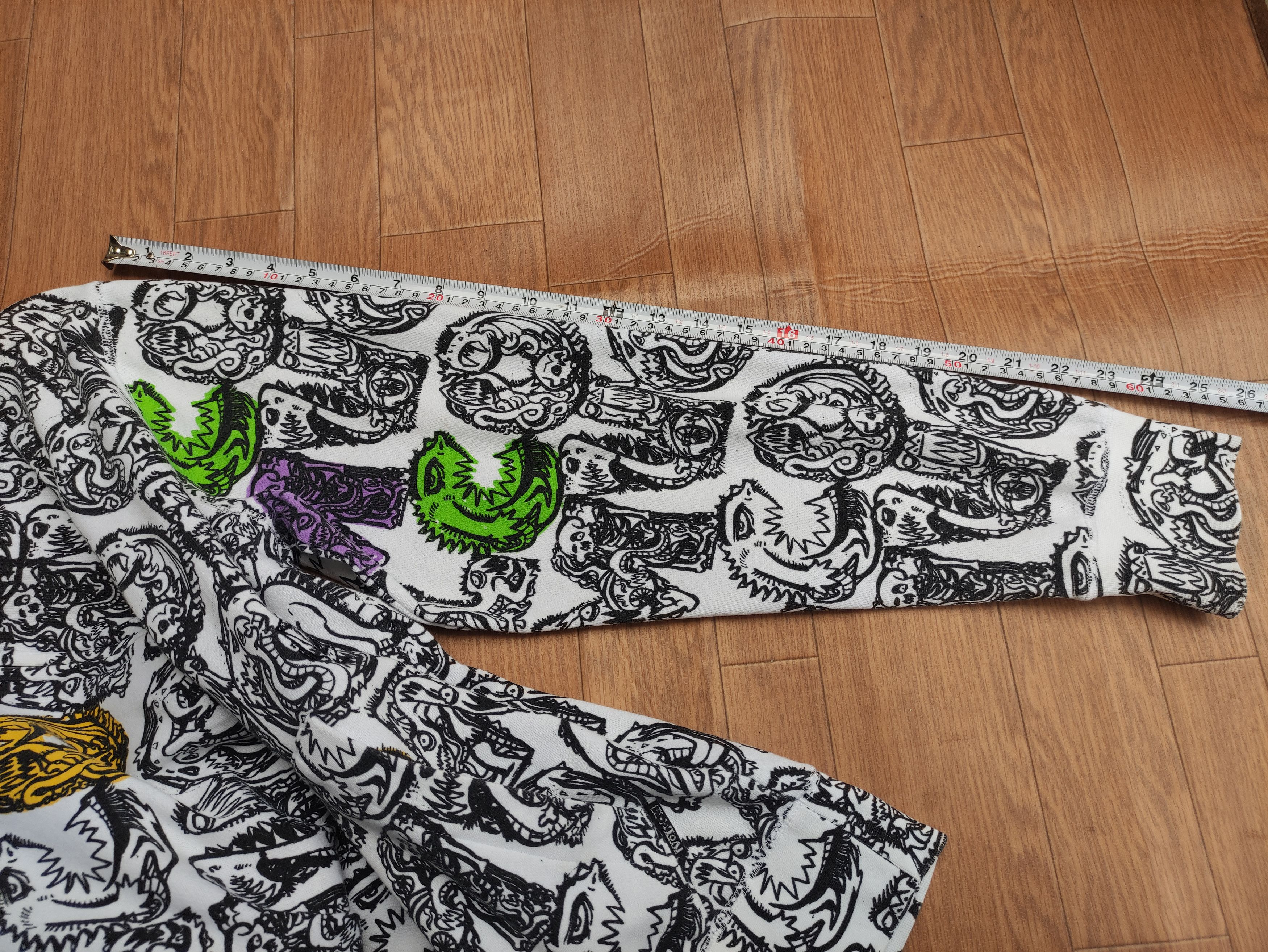 Volcom RARE💥 VOLCOM FULLPRINT KIDS MONSTER EYE FULL ZIPPER HOODIE Size US M / EU 48-50 / 2 - 14 Thumbnail