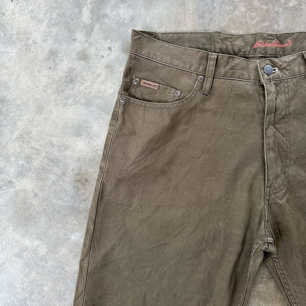 Eddie Bauer × Vintage Vintage Eddie Bauer Straight Cut Casual Trousers Pants Size US 36 / EU 52 - 4 Thumbnail