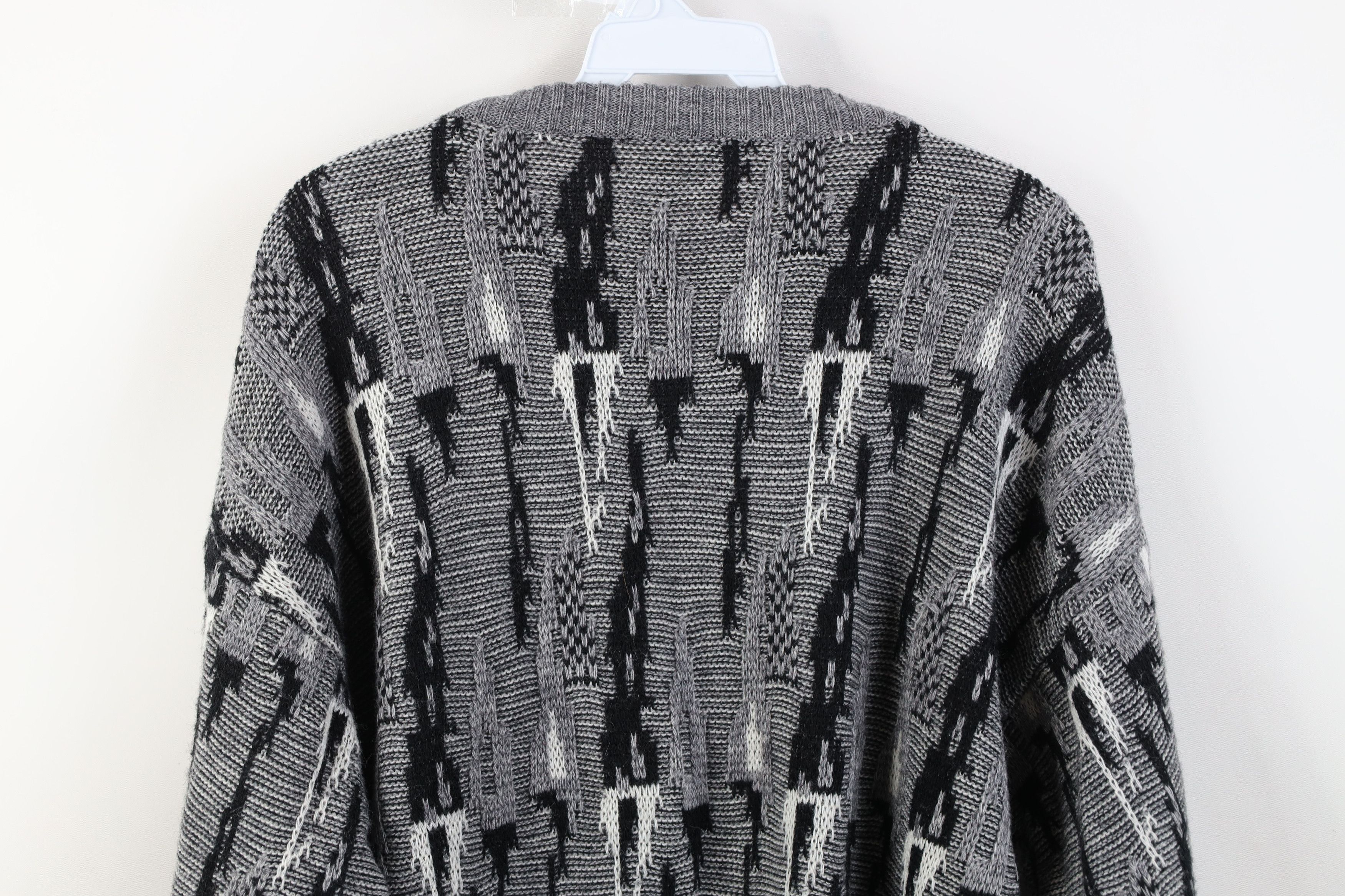 Vintage Vintage 90s Streetwear Wool Blend Knit Crewneck Sweater Size M / US 6-8 / IT 42-44 - 9 Thumbnail