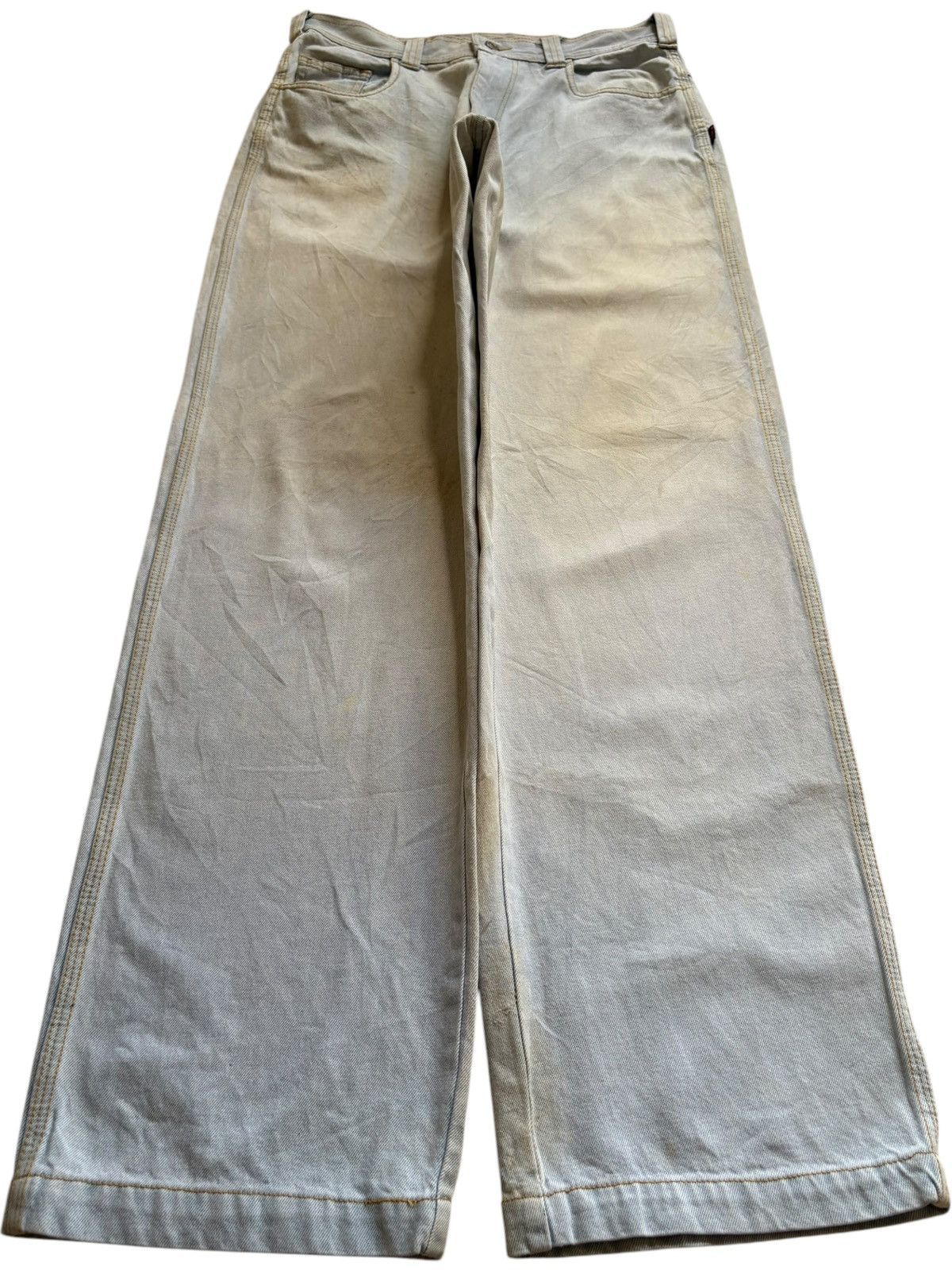 Japanese Brand Vintage Japanese Brand Light Blue Mud Wash Baggy Jeans Size US 32 / EU 48 - 1 Thumbnail