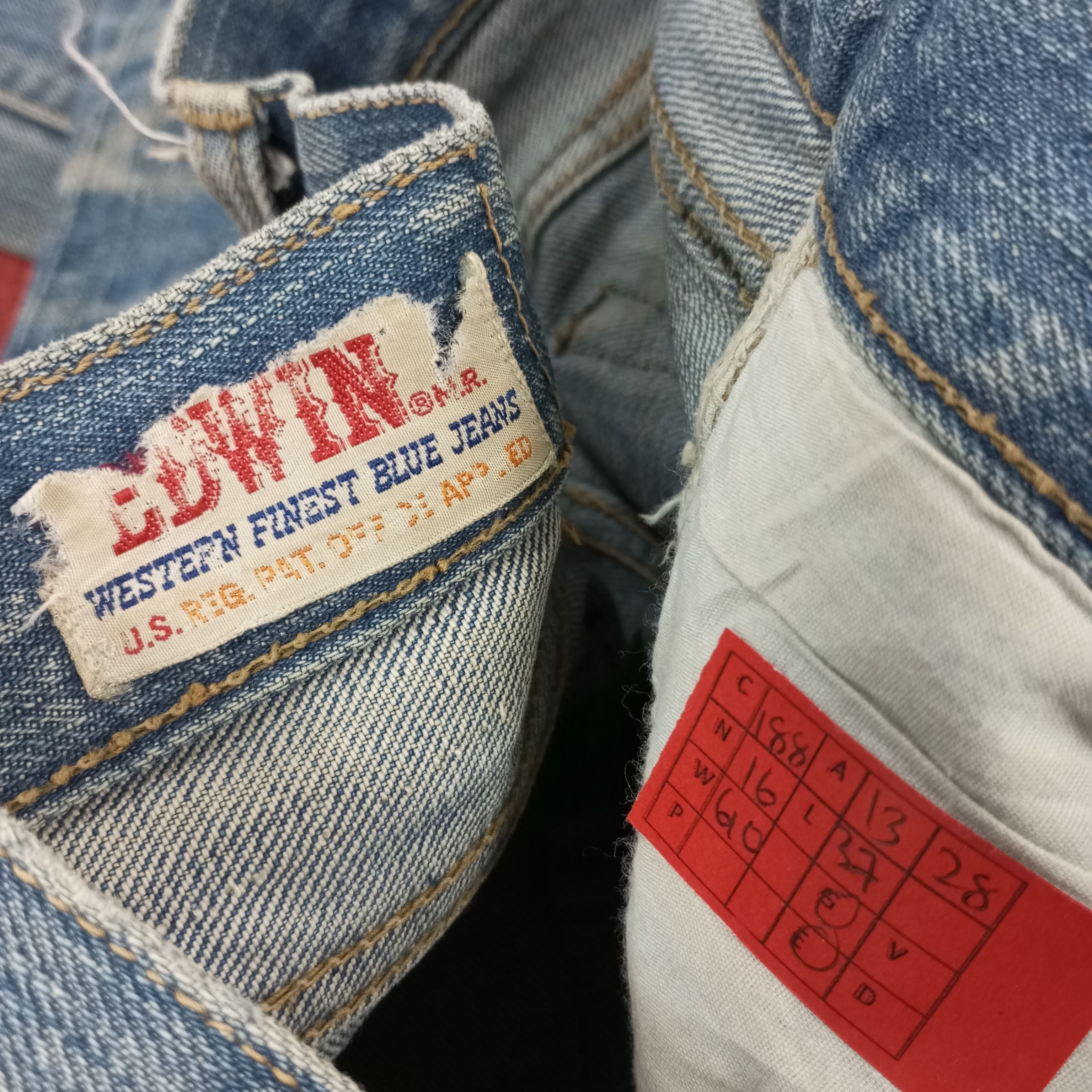 Edwin × Vintage Edwin Western Finest Blue Jeans Streetwear Style Size US 26 / EU 42 - 13 Thumbnail