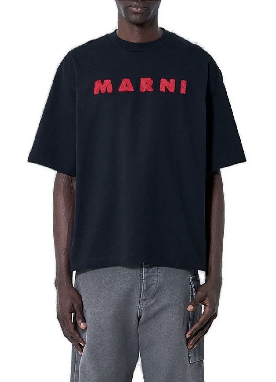 Marni Marni Logo flocked Tshirt Size US XL / EU 56 / 4 - 1 Thumbnail