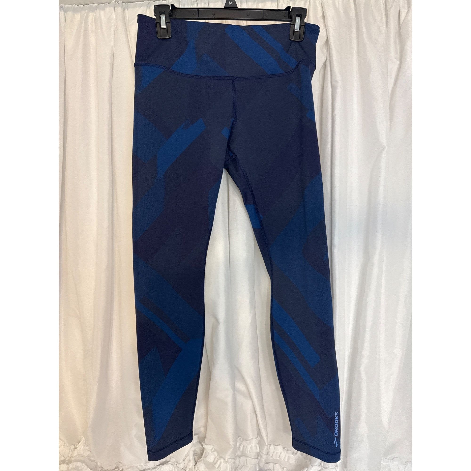 Brooks Brooks Formation Medium Blue Geometric Athletic Running Legg Size 27" / US 4 / IT 40 - 2 Thumbnail
