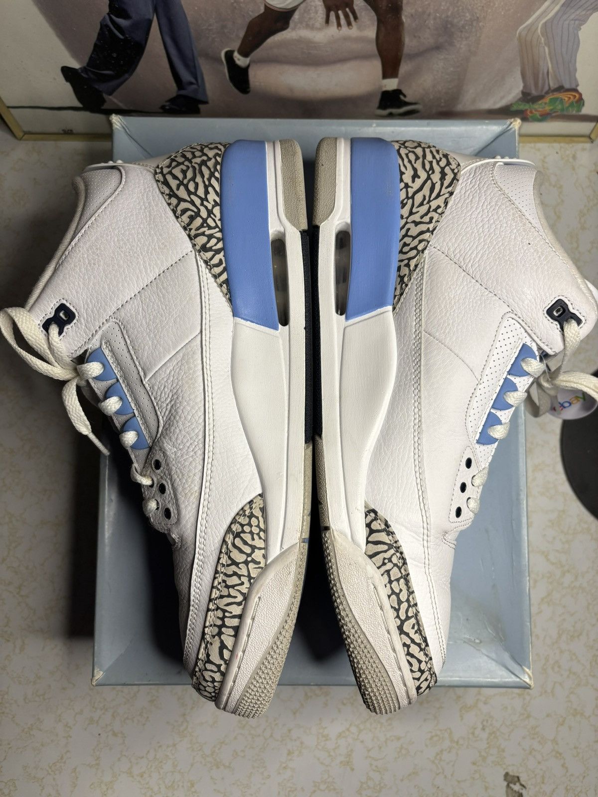 Jordan Brand Air Jordan 3 Retro UNC Size US 13 / EU 46 - 3 Thumbnail