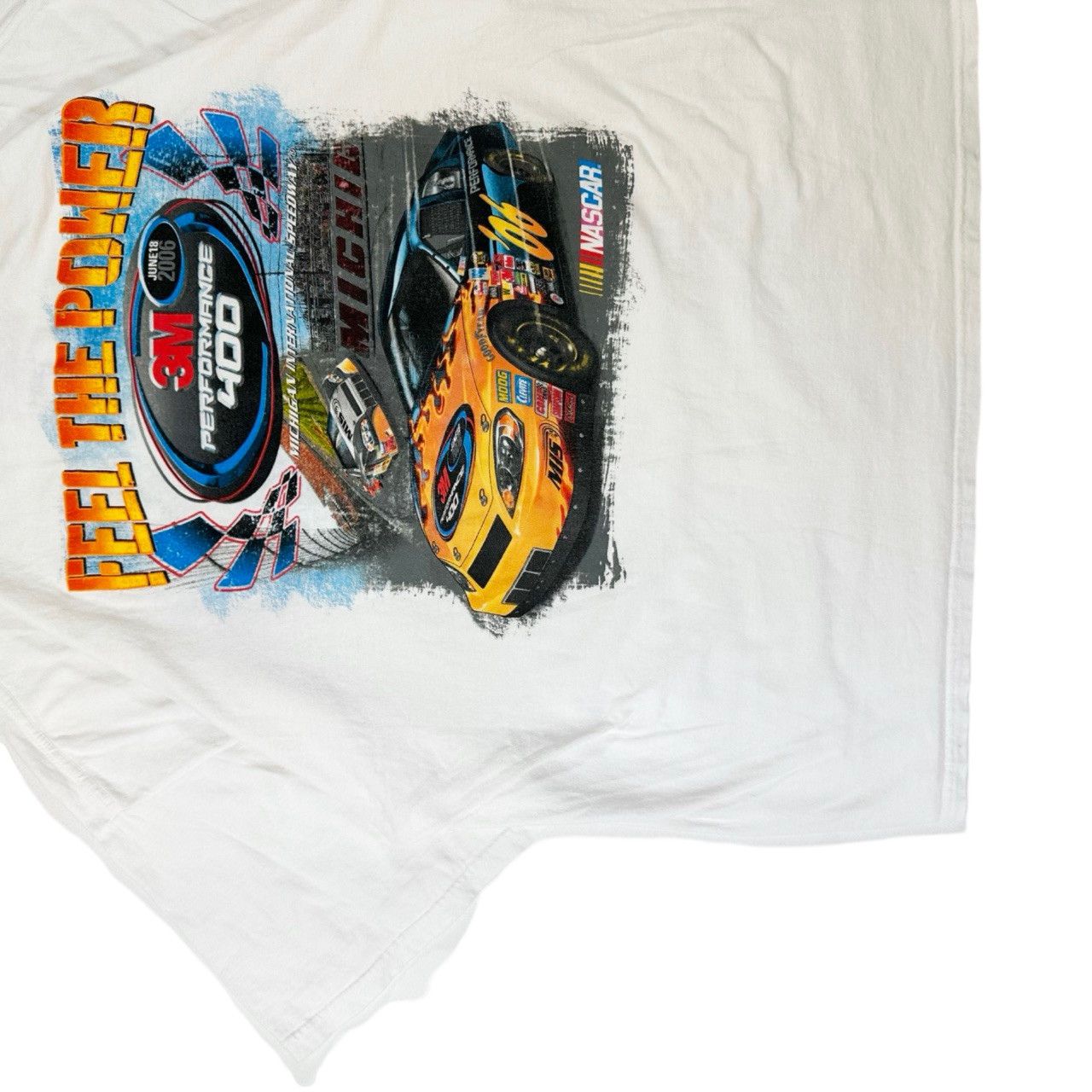 Vintage Vintage 2006 3M Feel the Power Graphic Racing T Shirt Size US XXL / EU 58 / 5 - 6 Thumbnail