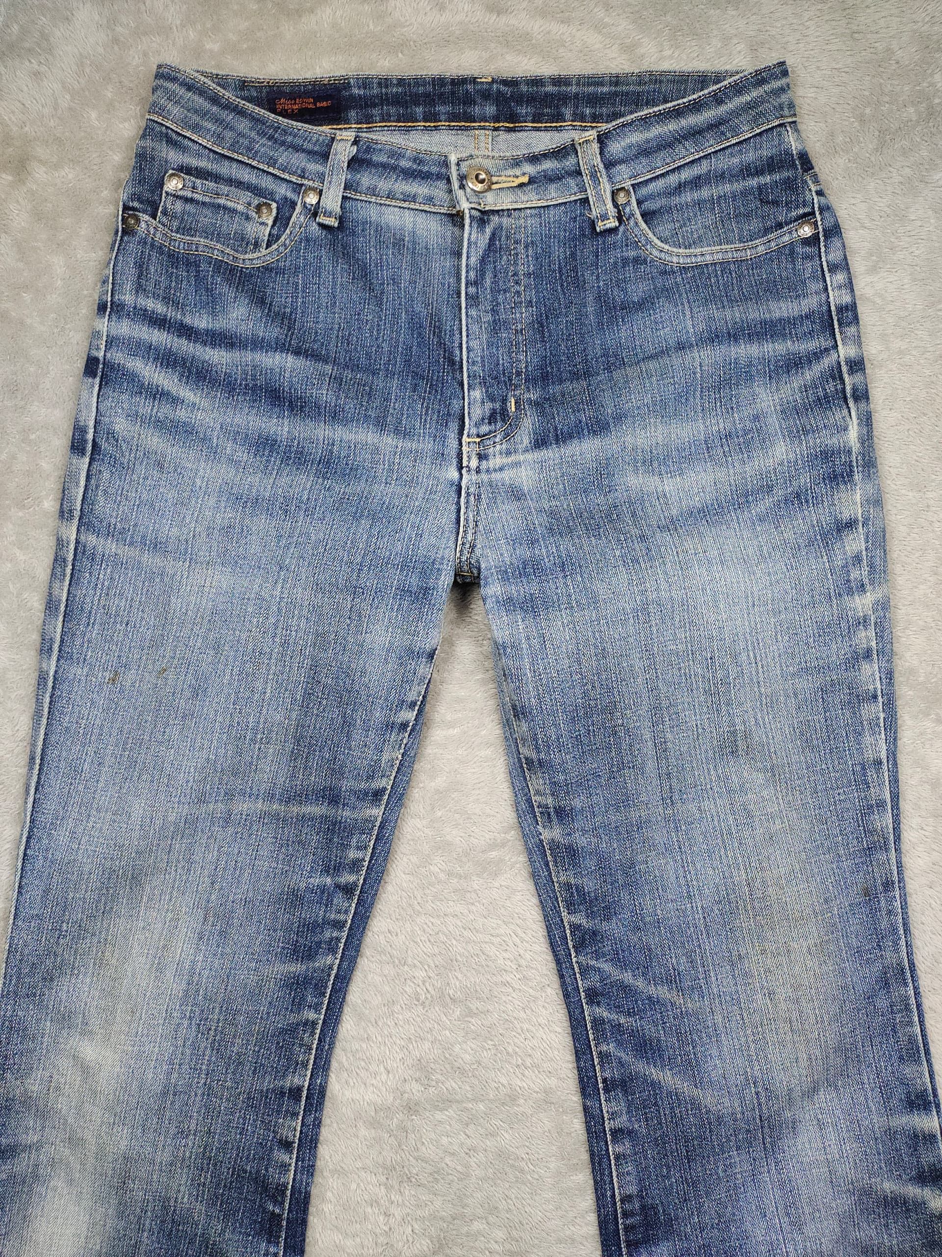 Edwin Y2K DISTRESSED MISS EDWIN BOOT CUT FLARE JEANS Size 31" - 3 Thumbnail