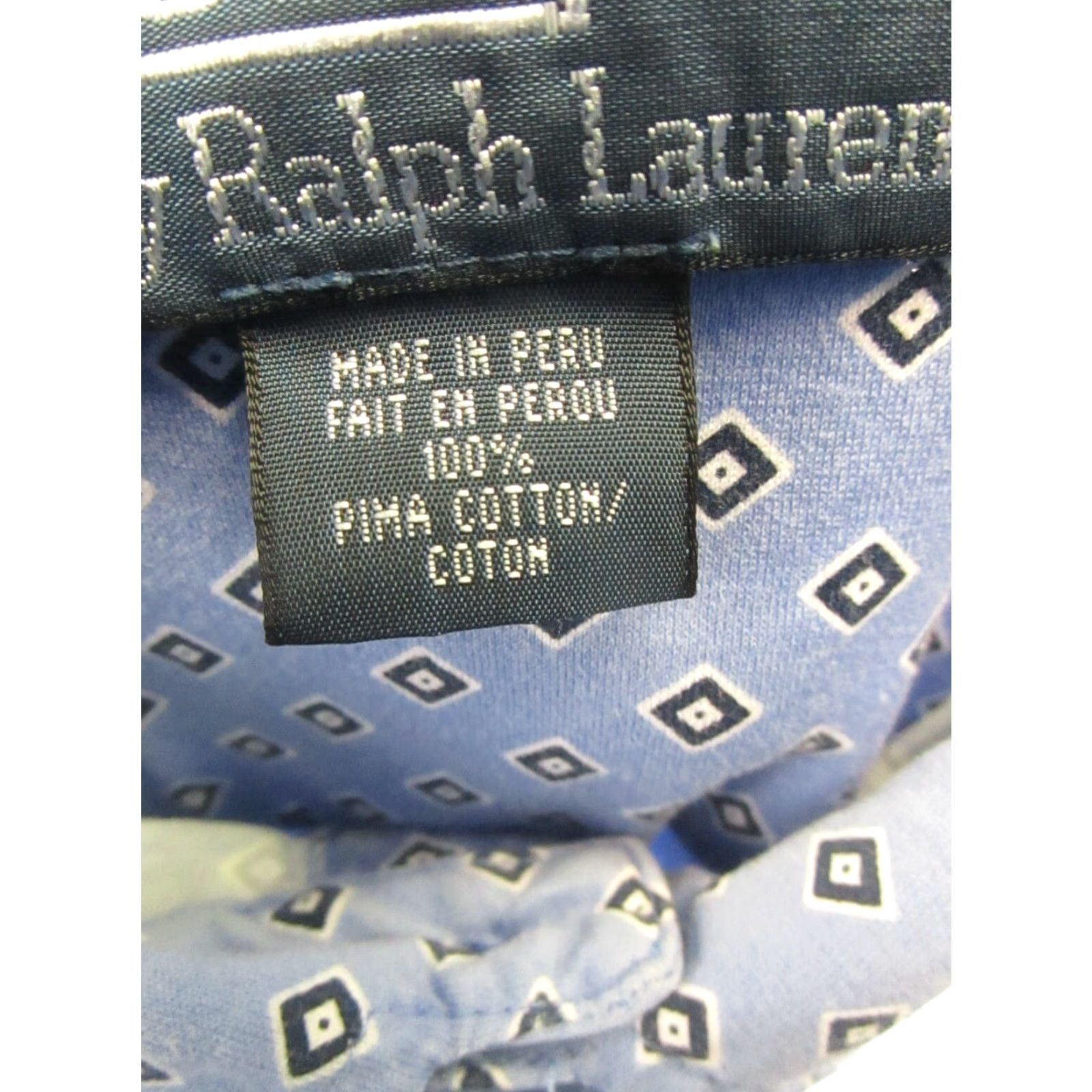 Polo Ralph Lauren Polo Ralph Lauren Polo Shirt Mens Large Blue White Cotton Golf Brand Polo Shirt Mens Large Blue White Cotton Golf Size US L / EU 52-54 / 3 - 3 Thumbnail