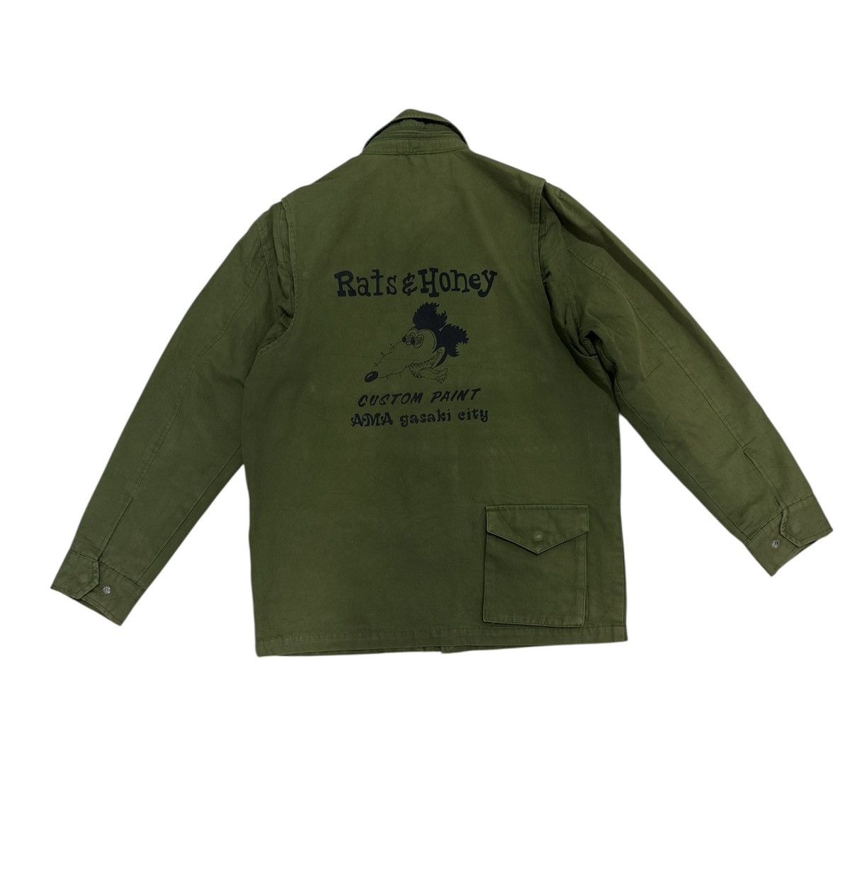 Vintage Vintage I.Spiewak and Sons M-65 Military Jacket Custom Paint Size US M / EU 48-50 / 2 - 2 Thumbnail
