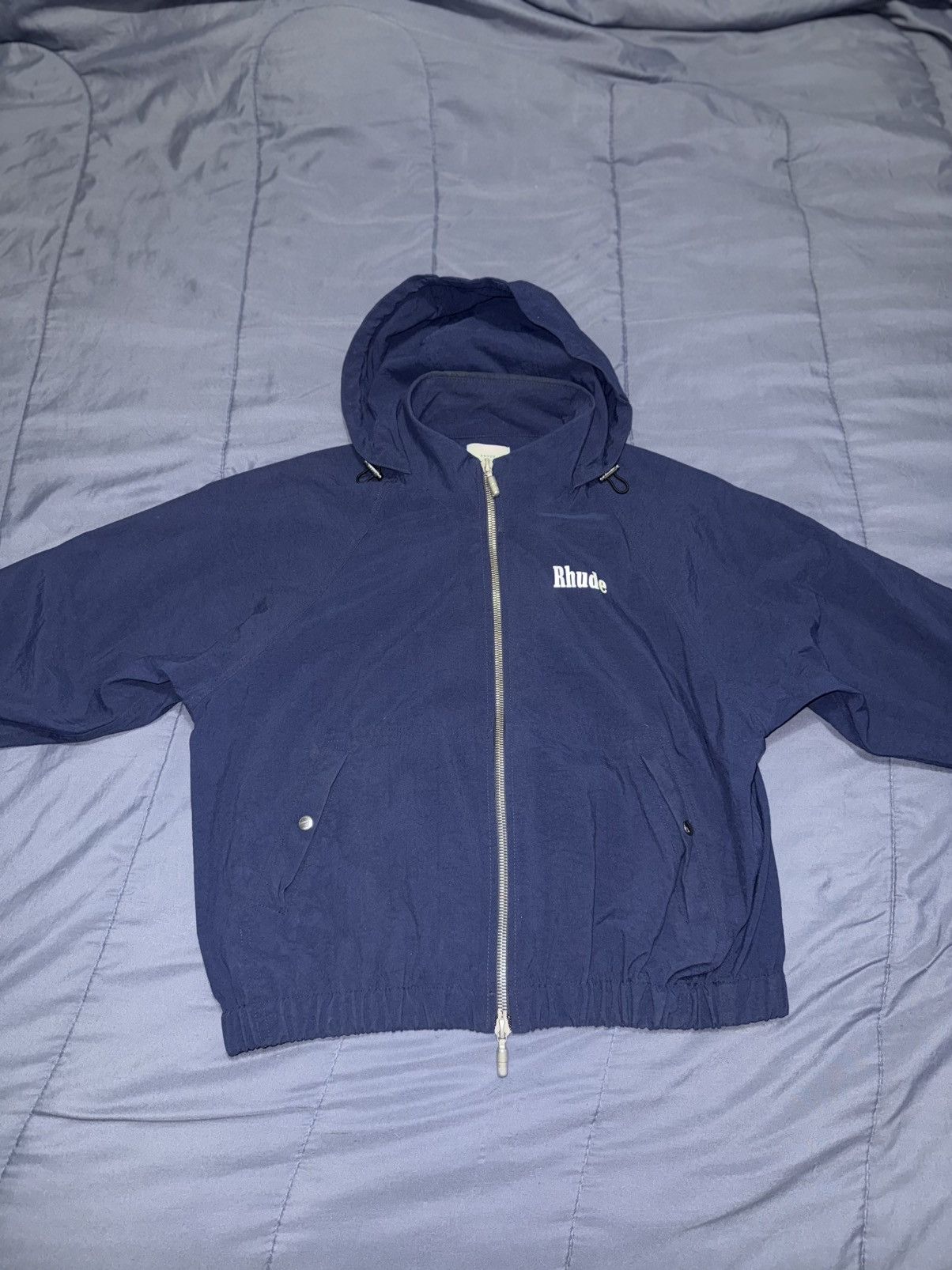 Rhude RHUDE Nylon Jacket With Hood And 2-pockets Size US S / EU 44-46 / 1 - 1 Thumbnail
