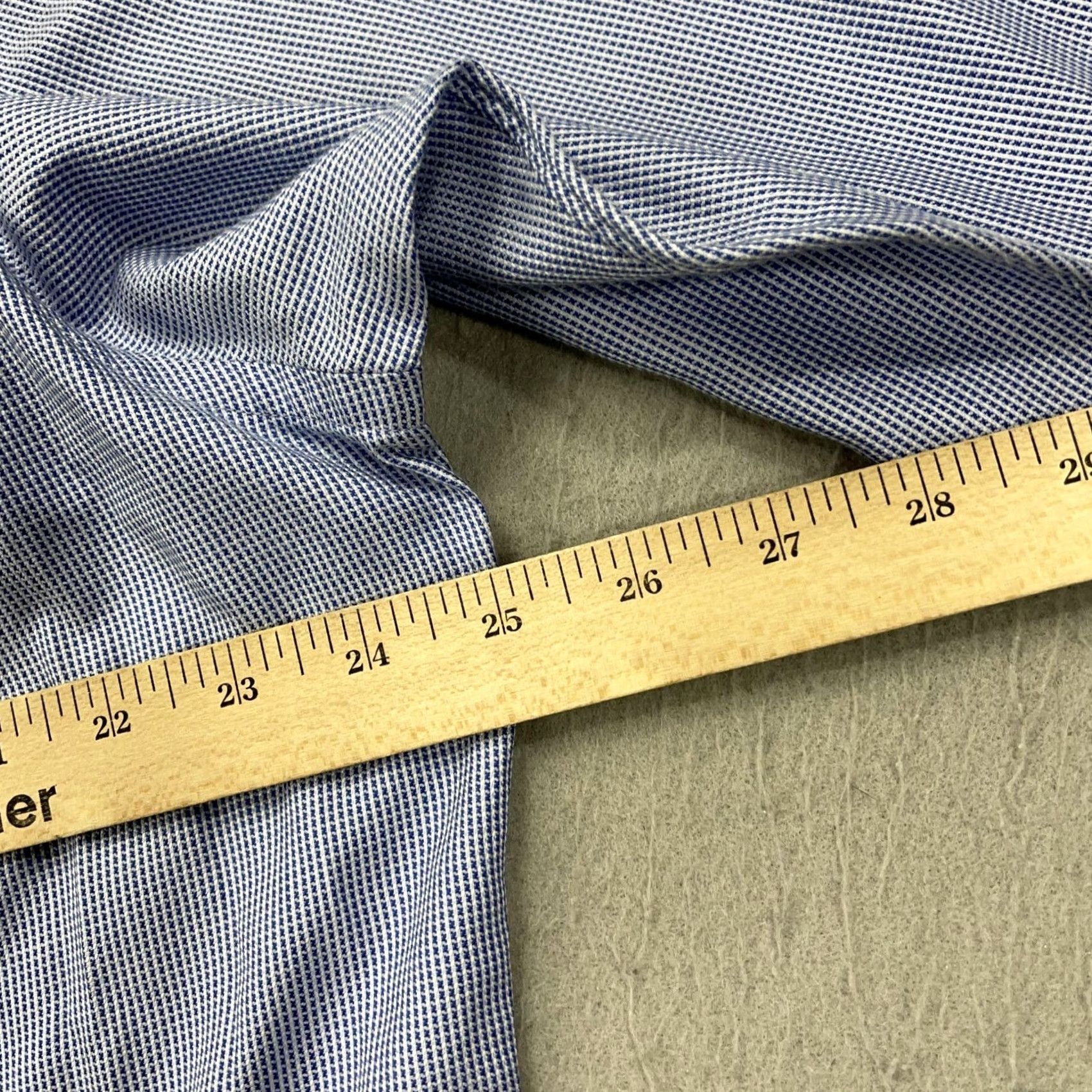 Brooks Brothers VINTAGE Brooks Brothers Dress Shirt Mens 16.5 Blue Check Classic Made USA Makers Shirt Size 46R - 7 Thumbnail