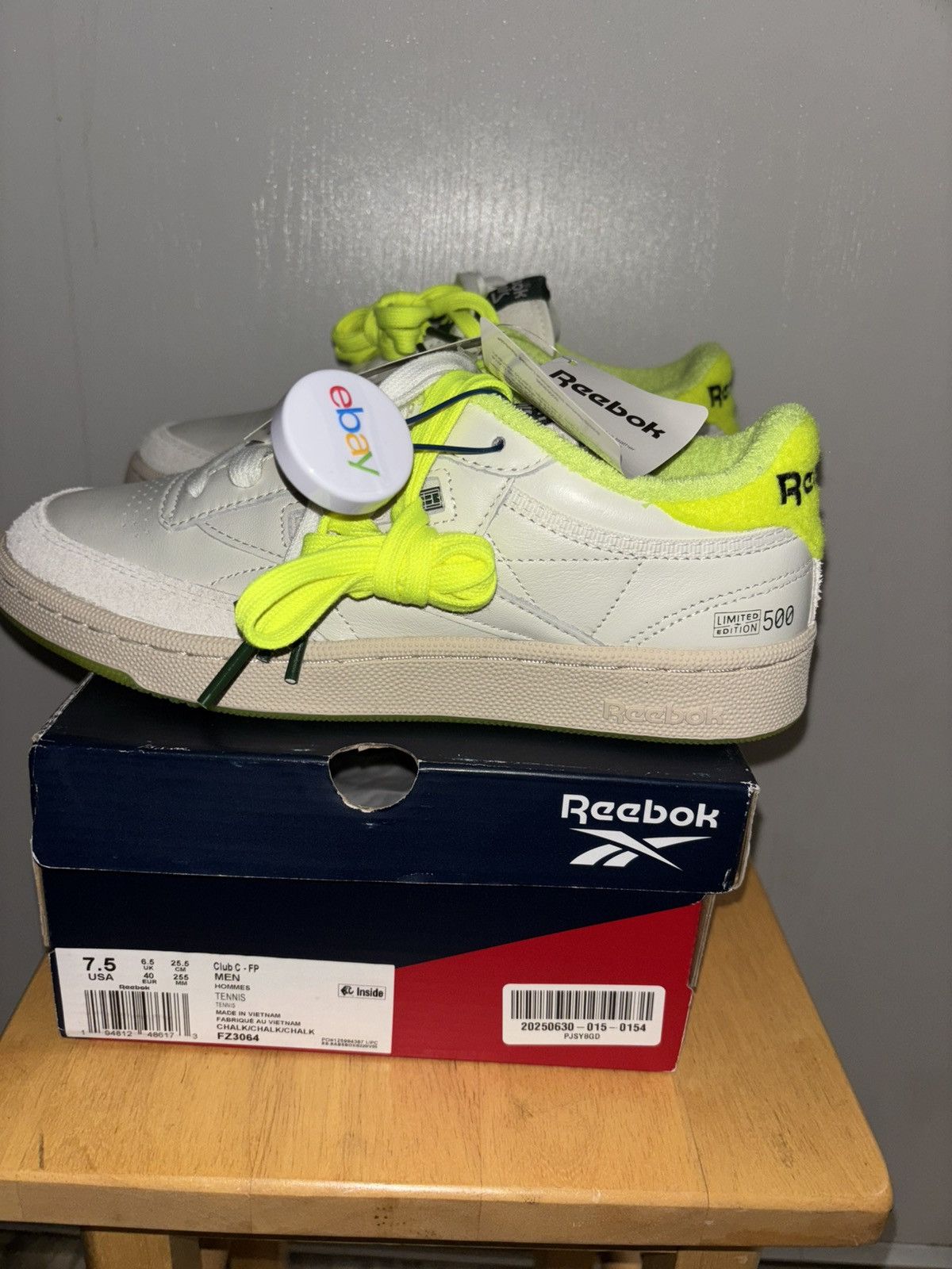 Reebok Club C First Pitch Open Membership Tennis #/500 US Open Size US 7.5 / EU 40-41 - 8 Thumbnail