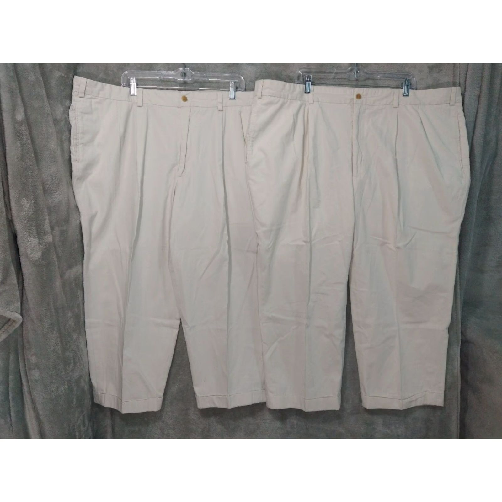 Bills Khakis Bills Khakis Pants Mens 46 x 24 Beige Chino Pleated Twill Cotton Lot of 2 Size US 30 / EU 46 - 2 Thumbnail