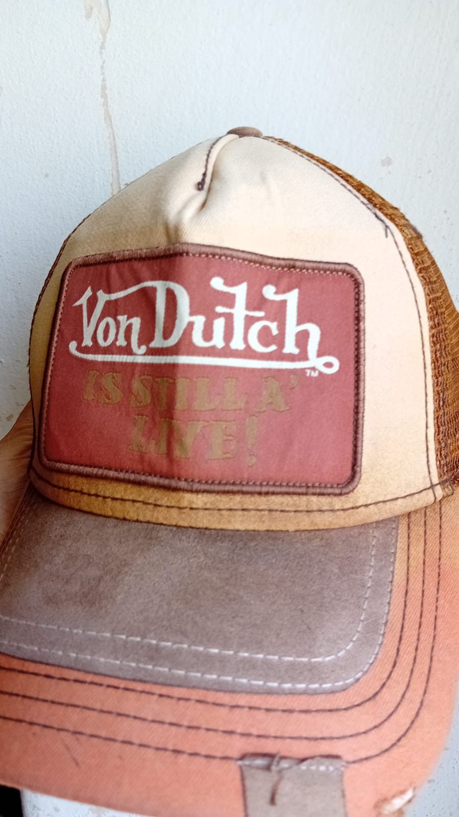 Von Dutch Von Dutch Is Still A' live Canvas Patch Trucker Hat Size ONE SIZE - 1 Thumbnail