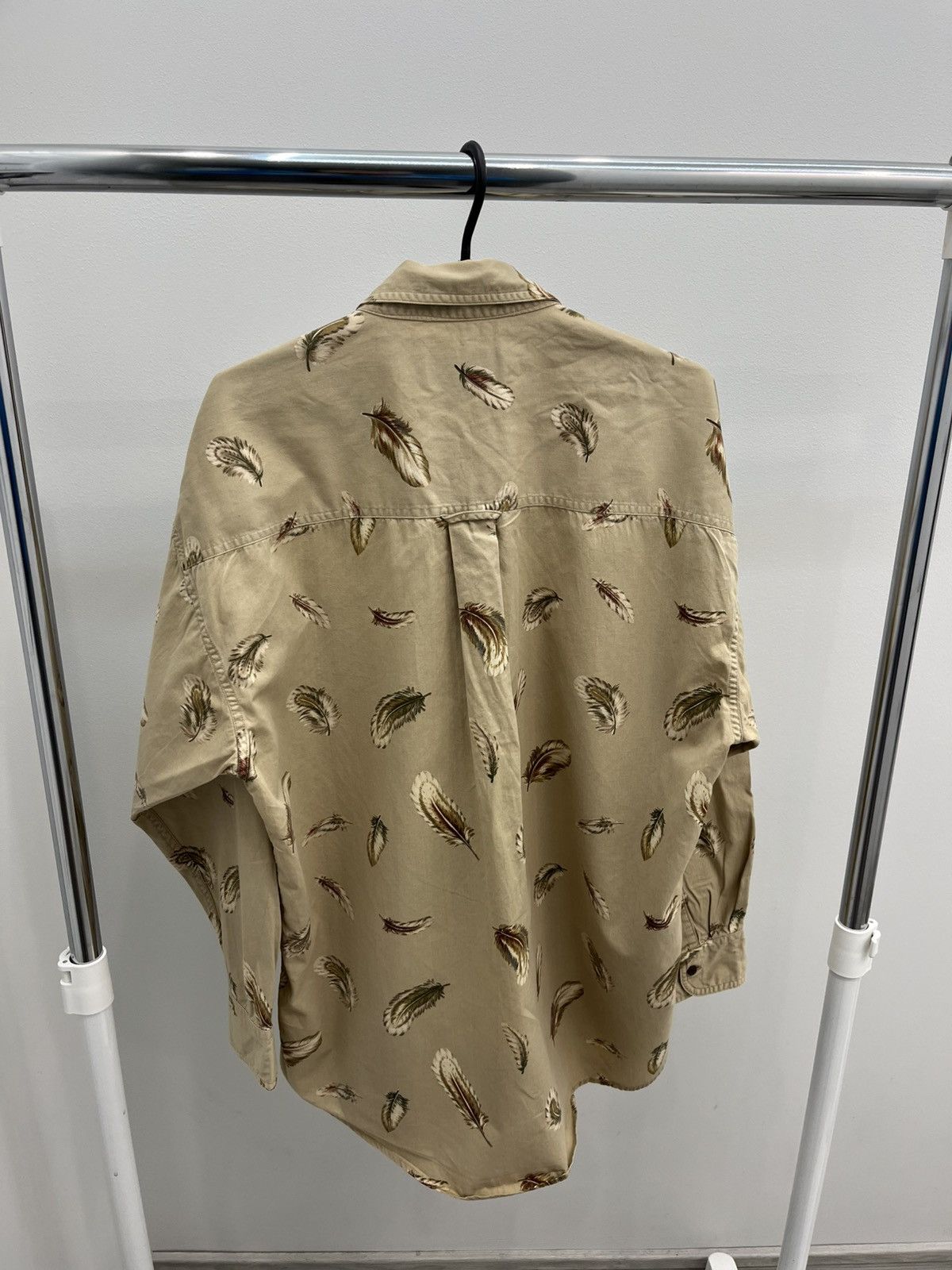Ralph Lauren Ralph Lauren Chaps Feathers Printed Cotton Shirt Size US L / EU 52-54 / 3 - 3 Thumbnail