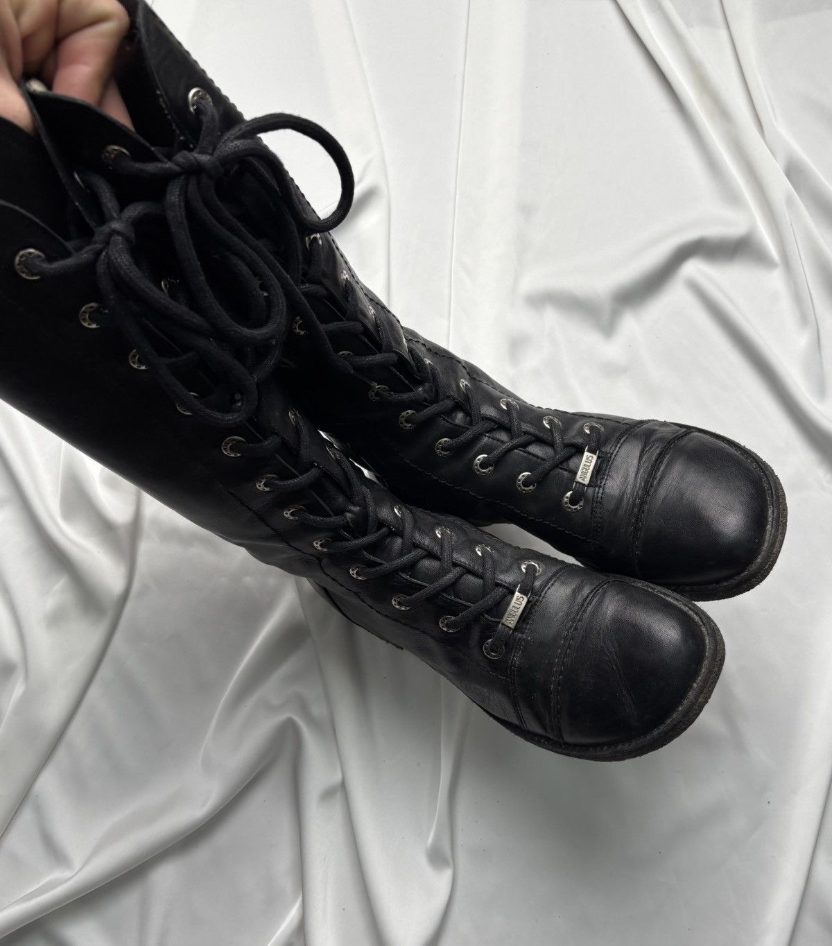 Vintage Vintage leather gothic streetwear lace up boots Size US 8 / EU 41 - 5 Thumbnail