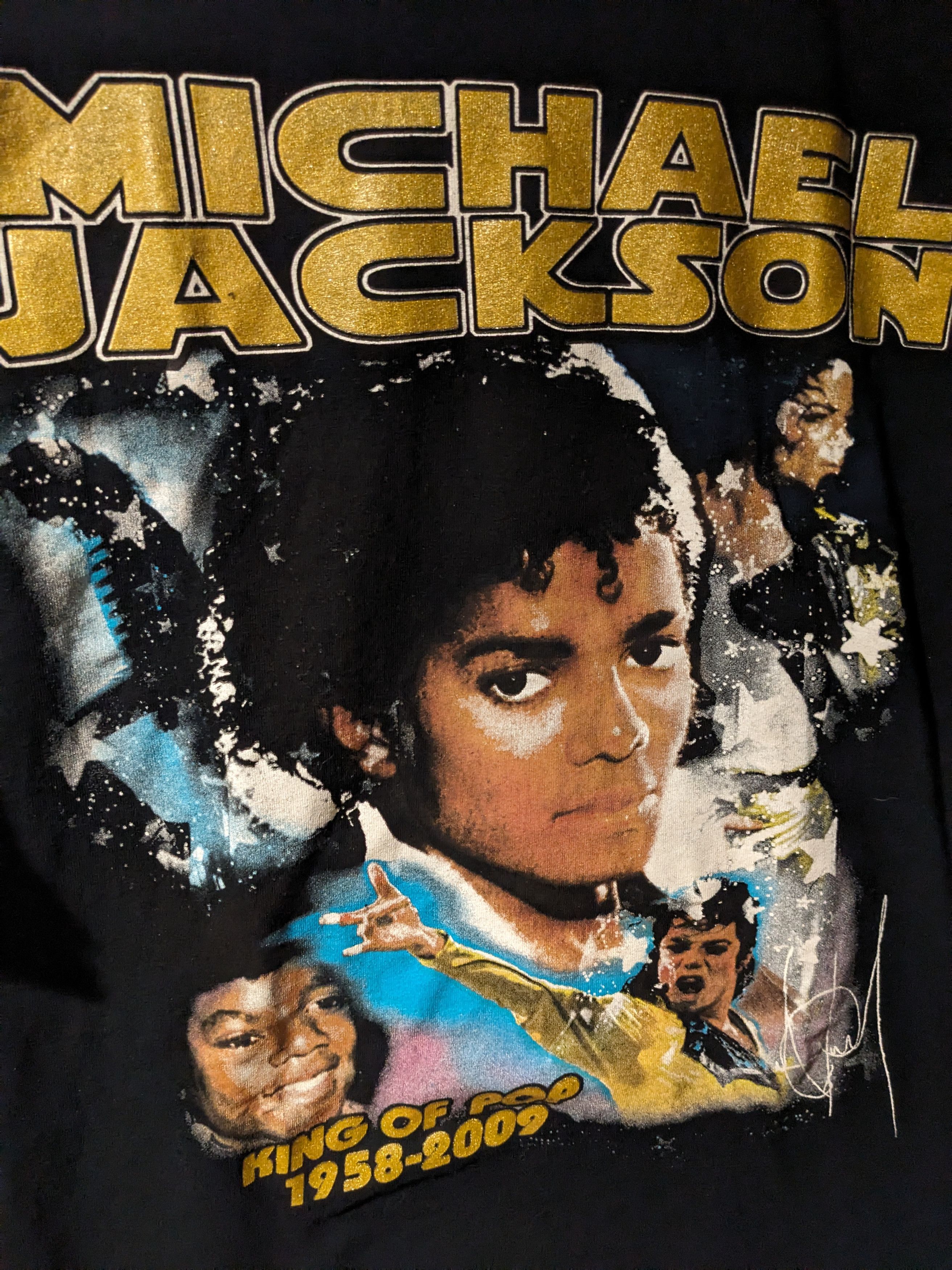 Michael Jackson × Vintage Vintage 2009 Michael Jackson Rap Memorial X-Large T-Shirt Size US XL / EU 56 / 4 - 2 Thumbnail