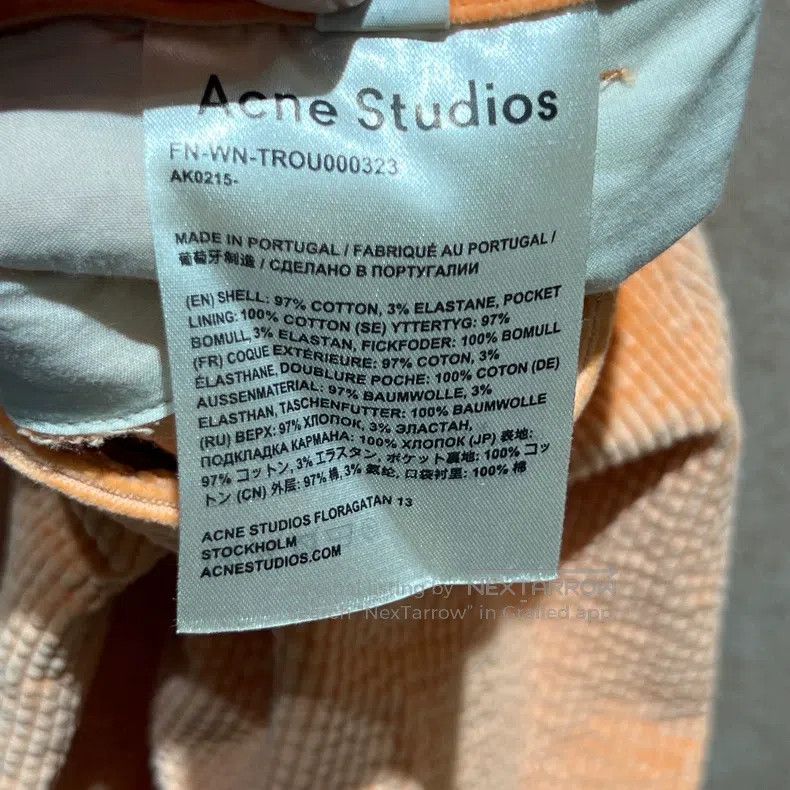 Acne Studios Acne Studios Corduroy Suit Jacket and Trousers Set Size XXS / US 00 / IT 34 - 8 Thumbnail
