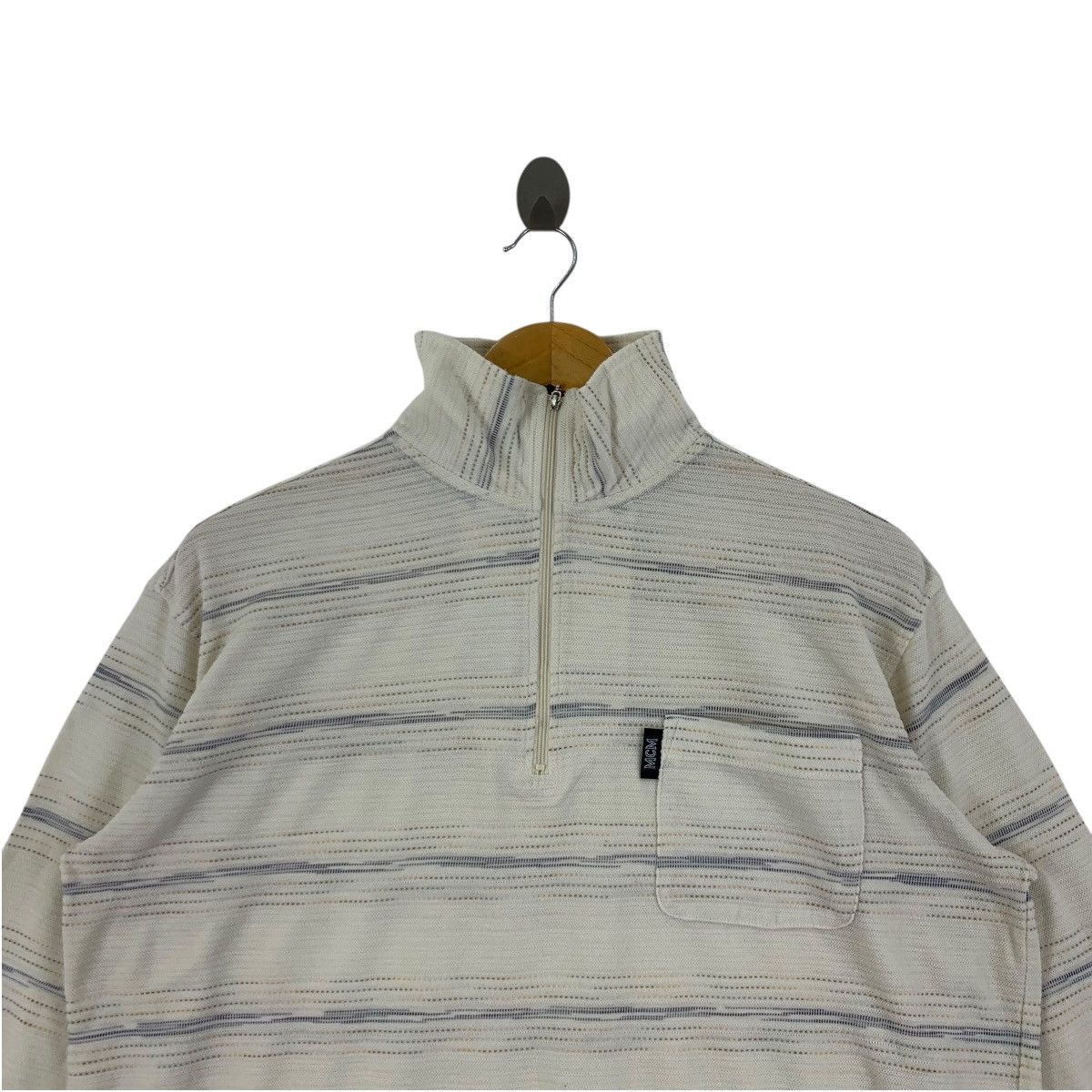 MCM Vintage MCM LEGERE COLLECTION Half Zipper Tee Shirt Size L / US 10 / IT 46 - 2 Thumbnail