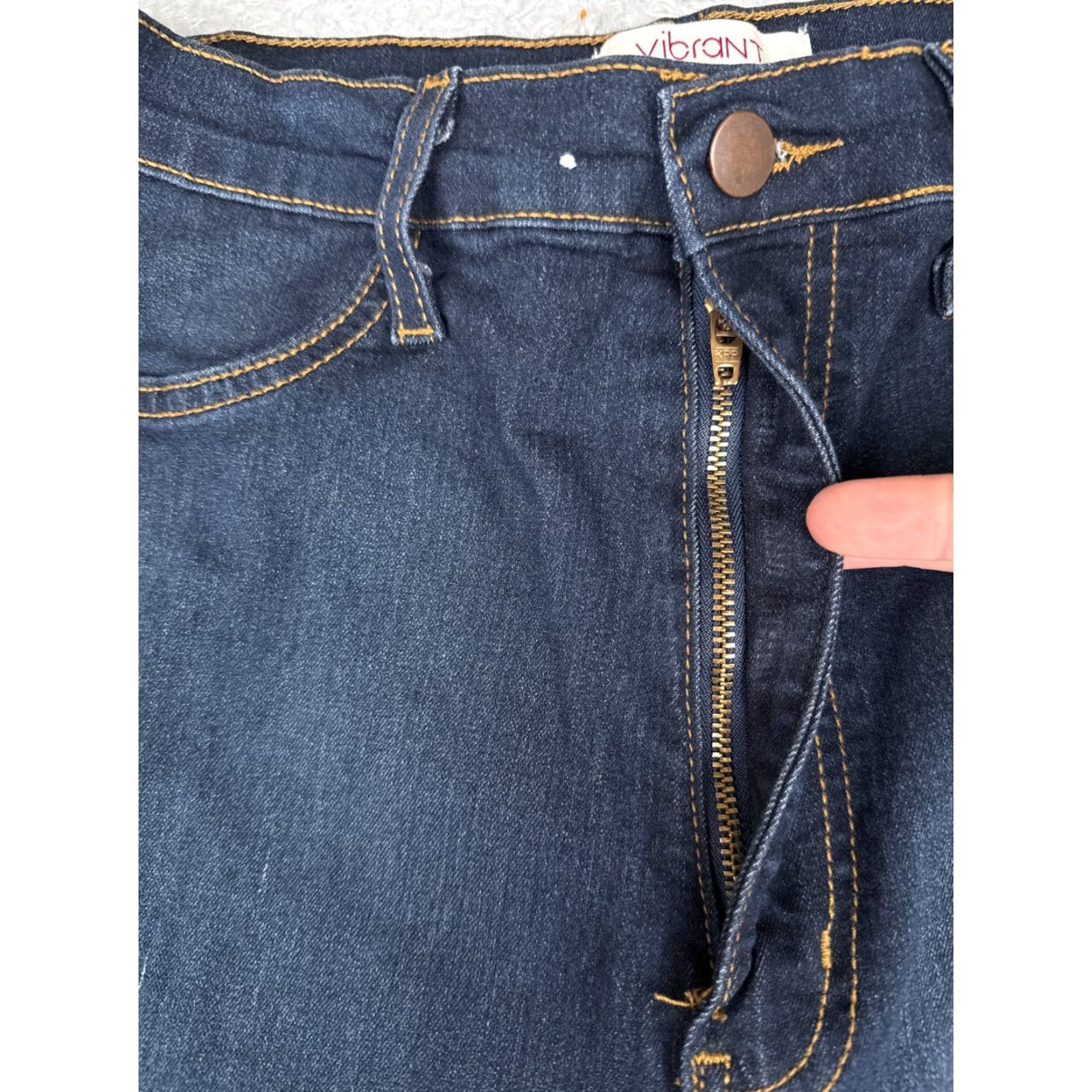 Vintage Vibrant Vibrant MIU Jeans Juniors 28x30 Blue Denim Skinny High Rise 28 Women Jeans Fall Summer Winter 15 5-Pocket Mens Womens Girls Boys? Size 36" / US 14 / IT 50 - 5 Thumbnail