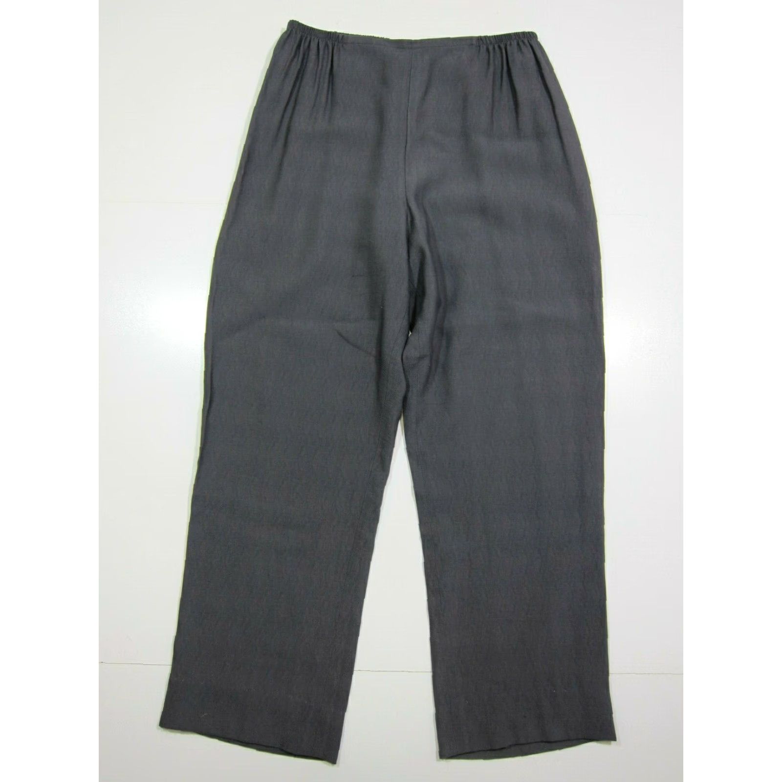 Vintage Caroline Rose Grey Rayon Stretch Wide-Leg High Rise Casual Pant Women Medium Size 32" / US 10 / IT 46 - 6 Thumbnail