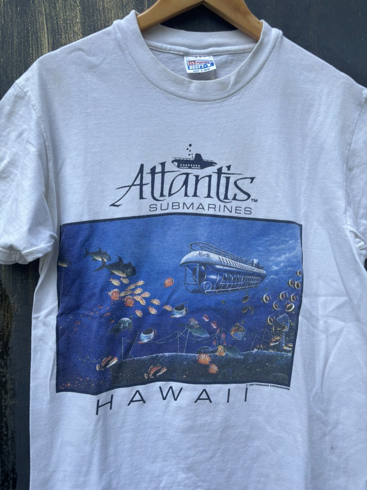Vintage RARE! Vintage 1990 Atlantis Hawaii Shirt Art Size US M / EU 48-50 / 2 - 4 Thumbnail