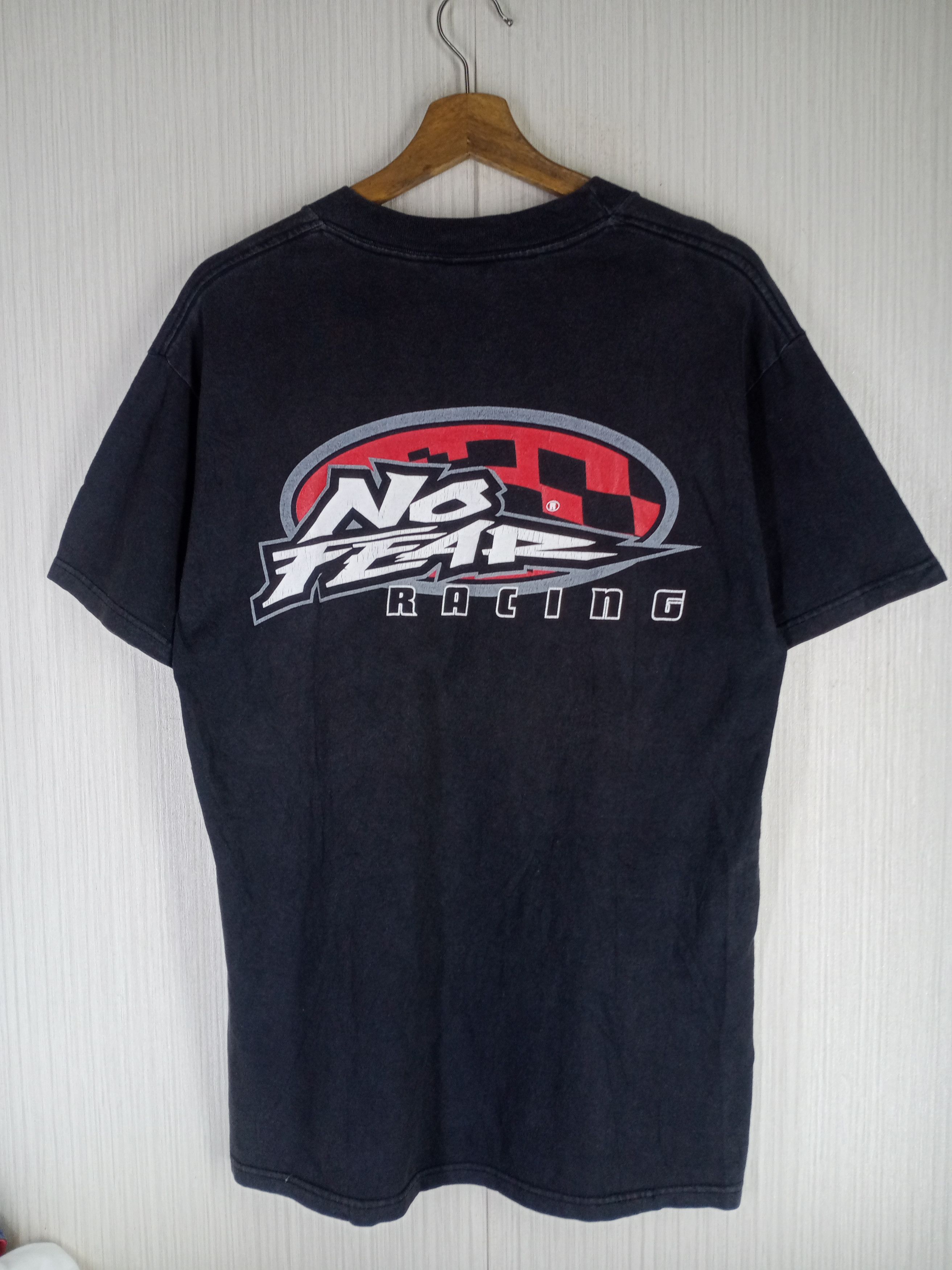 No Fear Rare Vintage 90s No Fear Racing Big Logo Tshirt Size US M / EU 48-50 / 2 - 1 Thumbnail