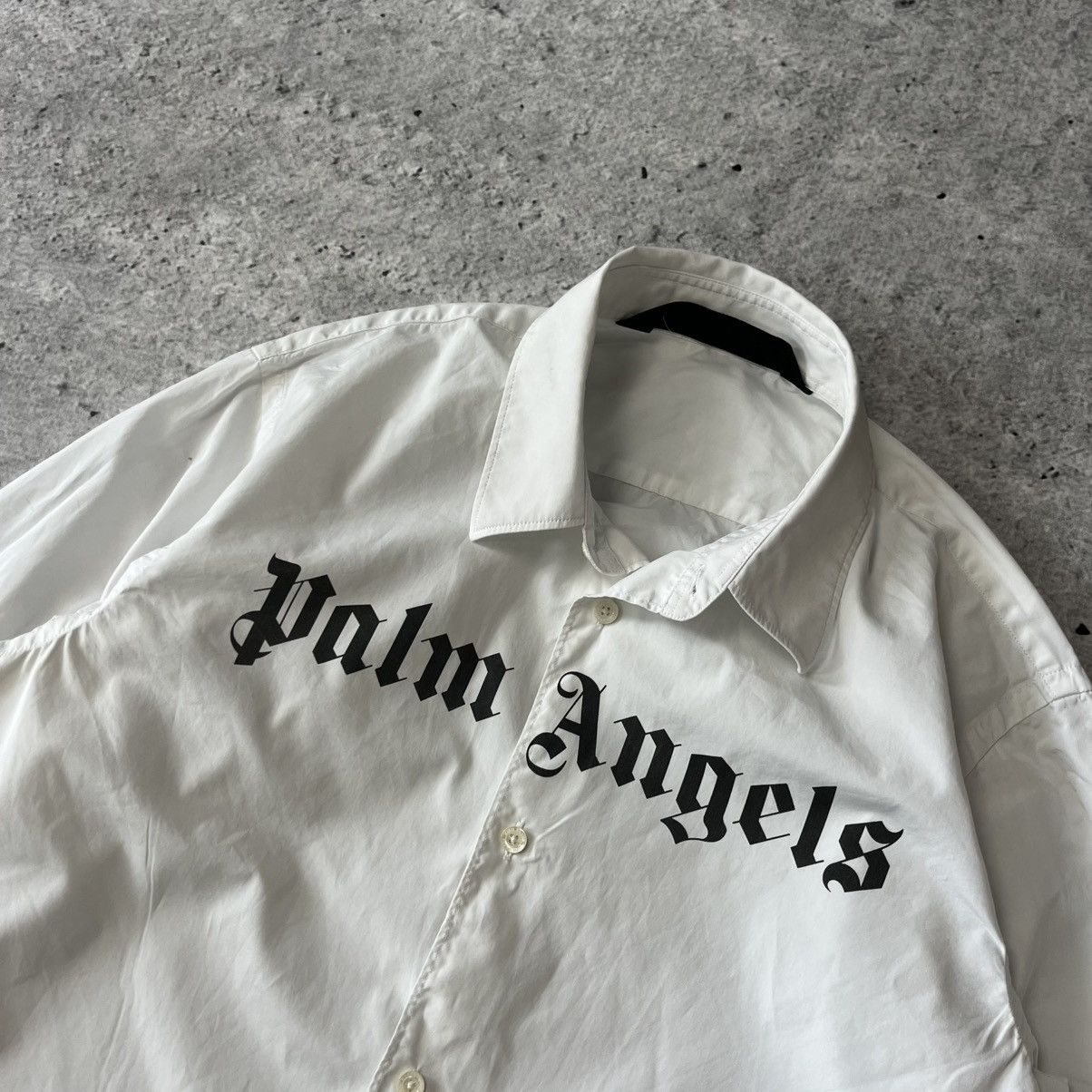 Palm Angels Palm Angels white button up shirt 46 S streetwear style Size US S / EU 44-46 / 1 - 3 Thumbnail
