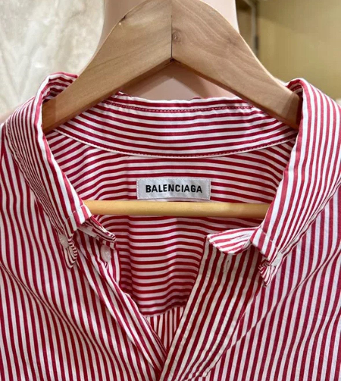 Balenciaga Balenciaga deconstruct striped shirt Size US S / EU 44-46 / 1 - 5 Thumbnail