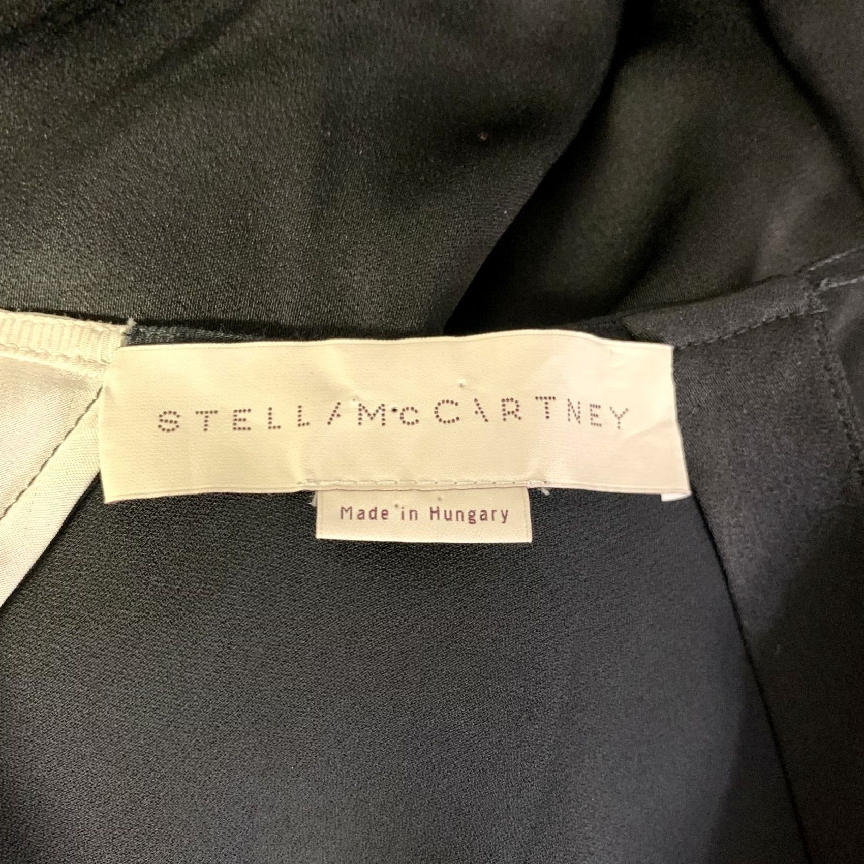 Stella McCartney STELLA McCARTNEY Shirt dress Black White Silk Landscape Knee-Length 4 Womens Size S / US 4 / IT 40 - 5 Thumbnail