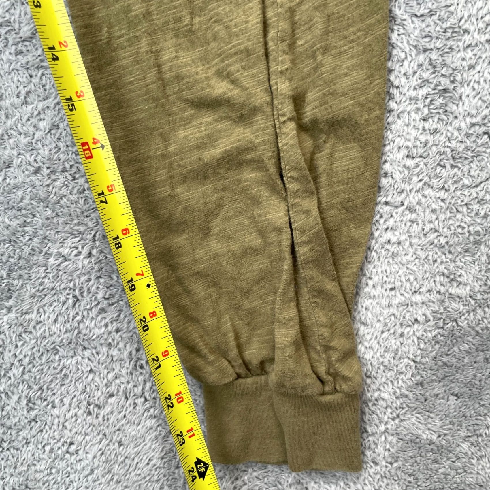 Vintage Natural Life Jumpsuit Womens Small Green Heather Cotton Oversized V Neck Casual One-Piece Size 28" / US 6 / IT 42 - 6 Thumbnail